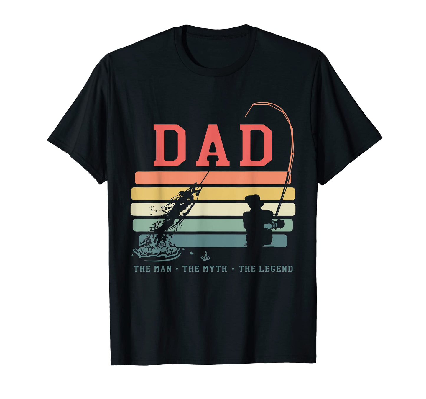 Mens Dad Myth Legend Fishing Daddy T-Shirt - Aesthetic Graphic Men Women - T-Shirt, Sweatshirt, Hoodie