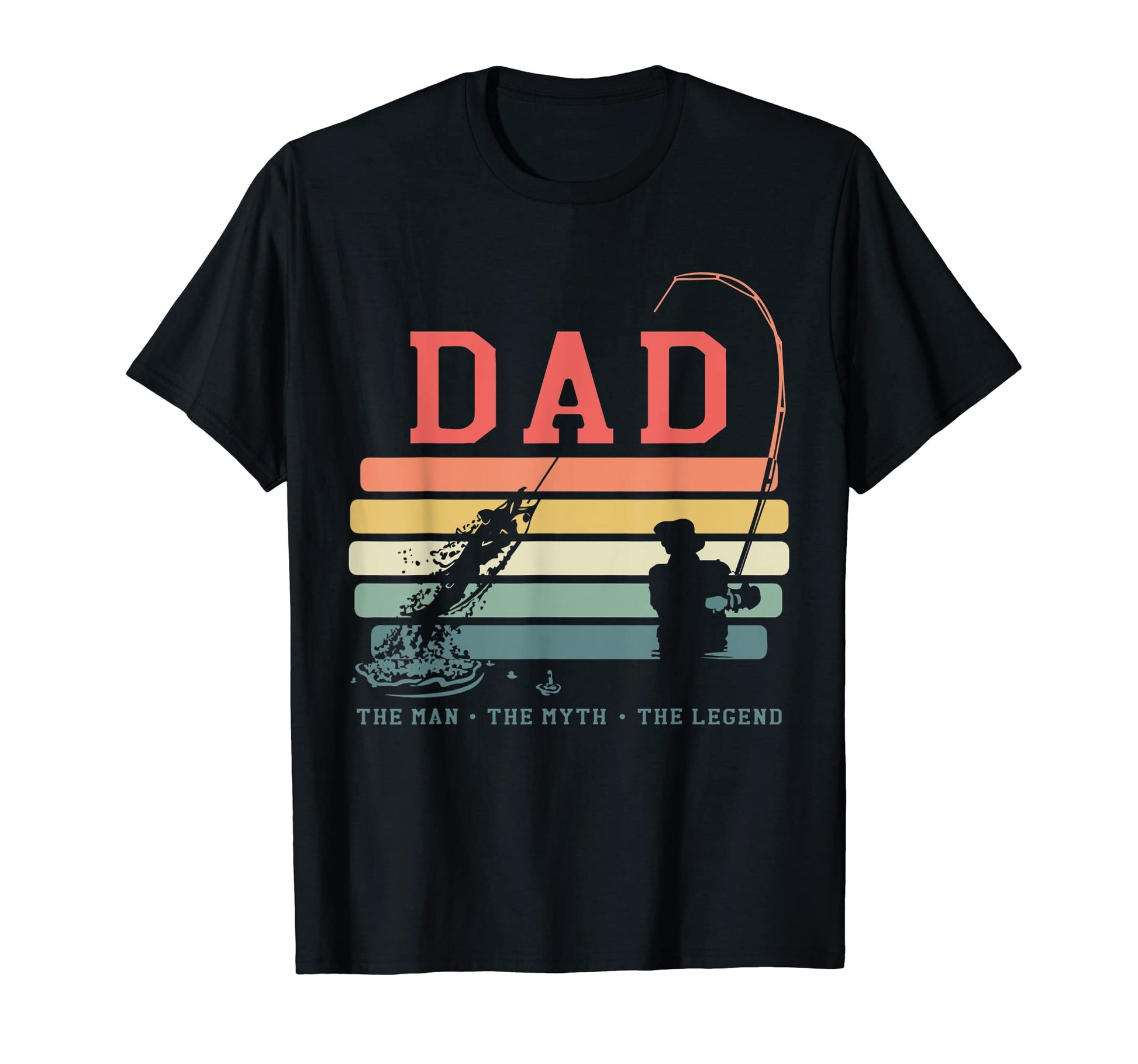Mens Dad Myth Legend Fishing Daddy T-Shirt - Aesthetic Graphic Men Women - T-Shirt, Sweatshirt, Hoodie