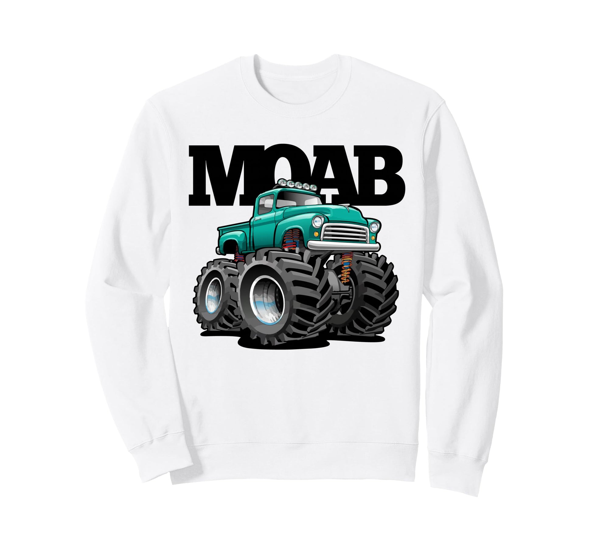 Moab Utah Offroad 4X4 Pick Up Truck Sweatshirt - Unique Graphic Men Women - T-Shirt, Sweatshirt, Hoodie