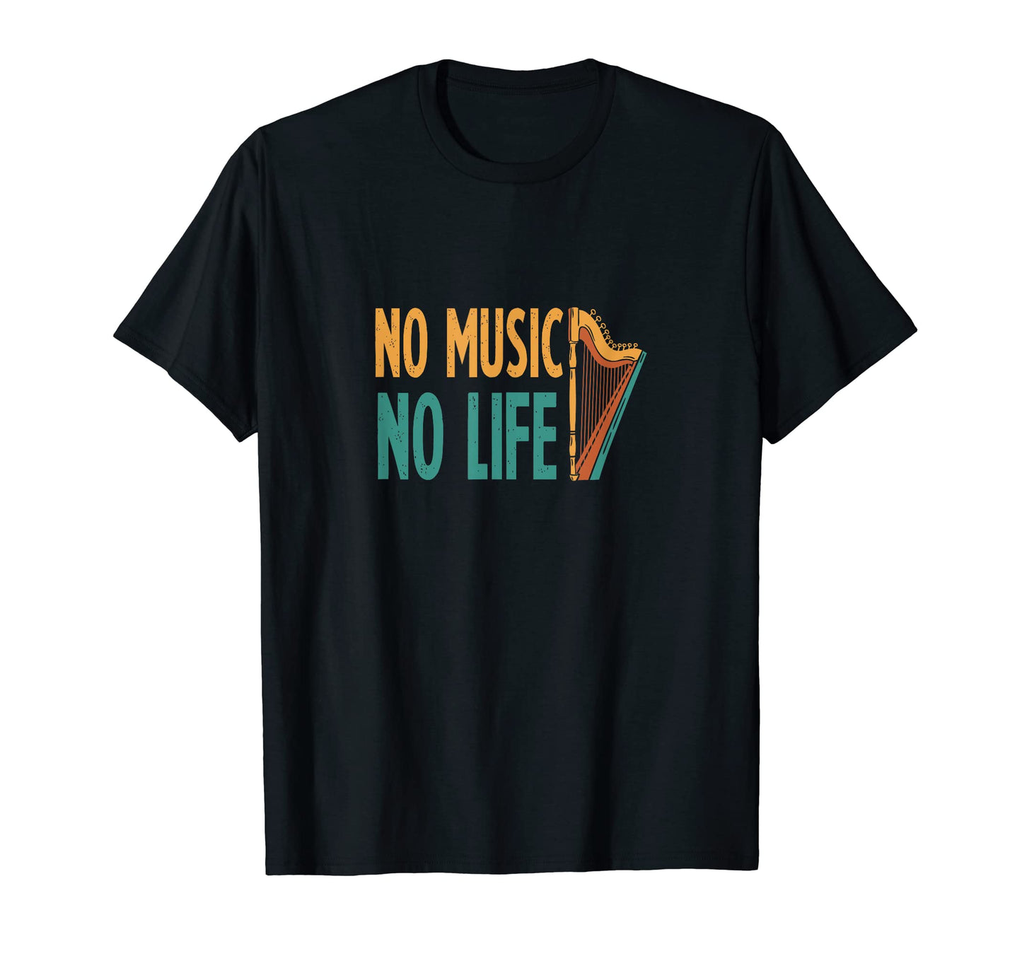 No Music No Life Music Lover Musician T-Shirt - Trendy Graphic Men Women - T-Shirt, Sweatshirt, Hoodie