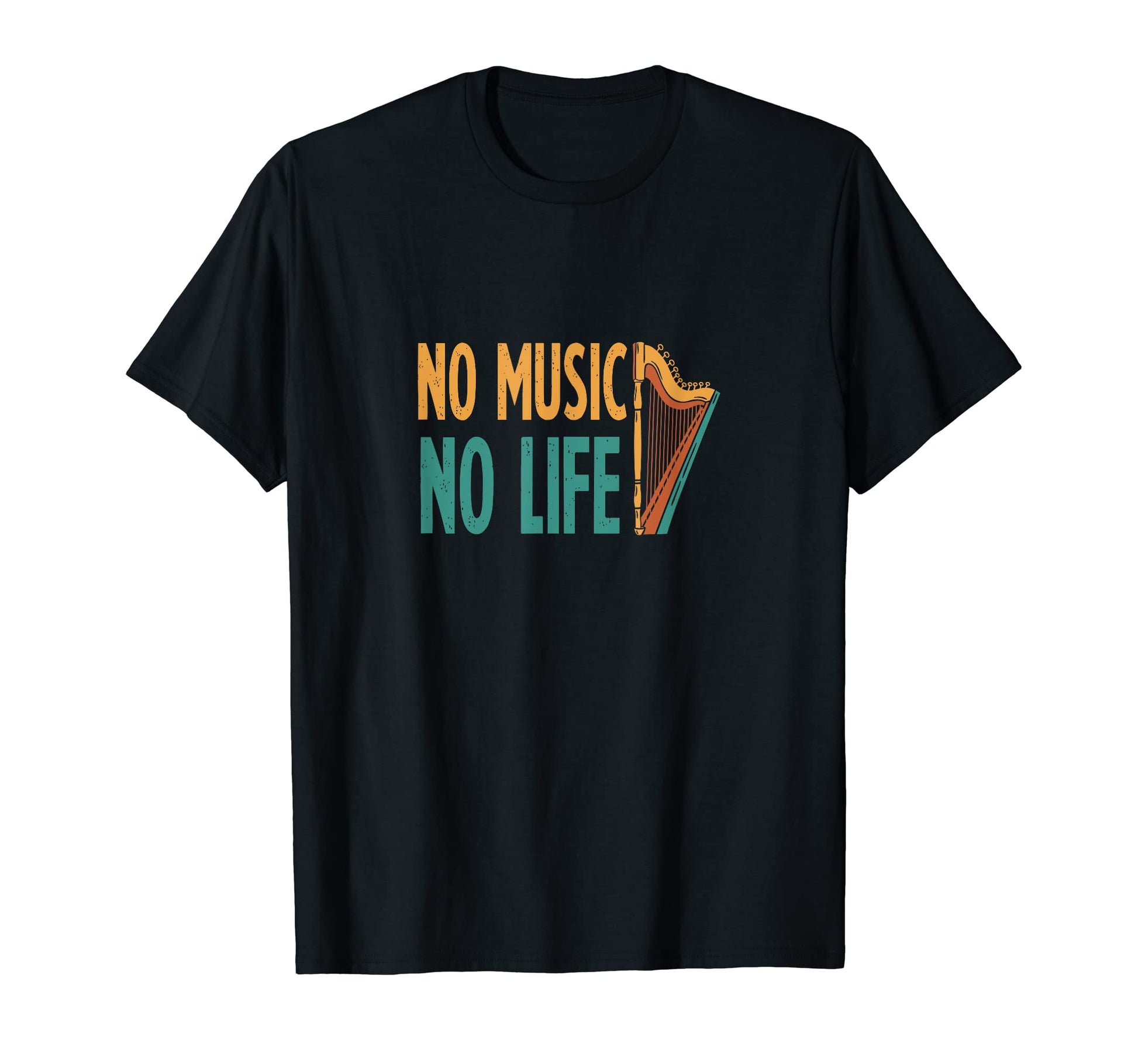 No Music No Life Music Lover Musician T-Shirt - Trendy Graphic Men Women - T-Shirt, Sweatshirt, Hoodie