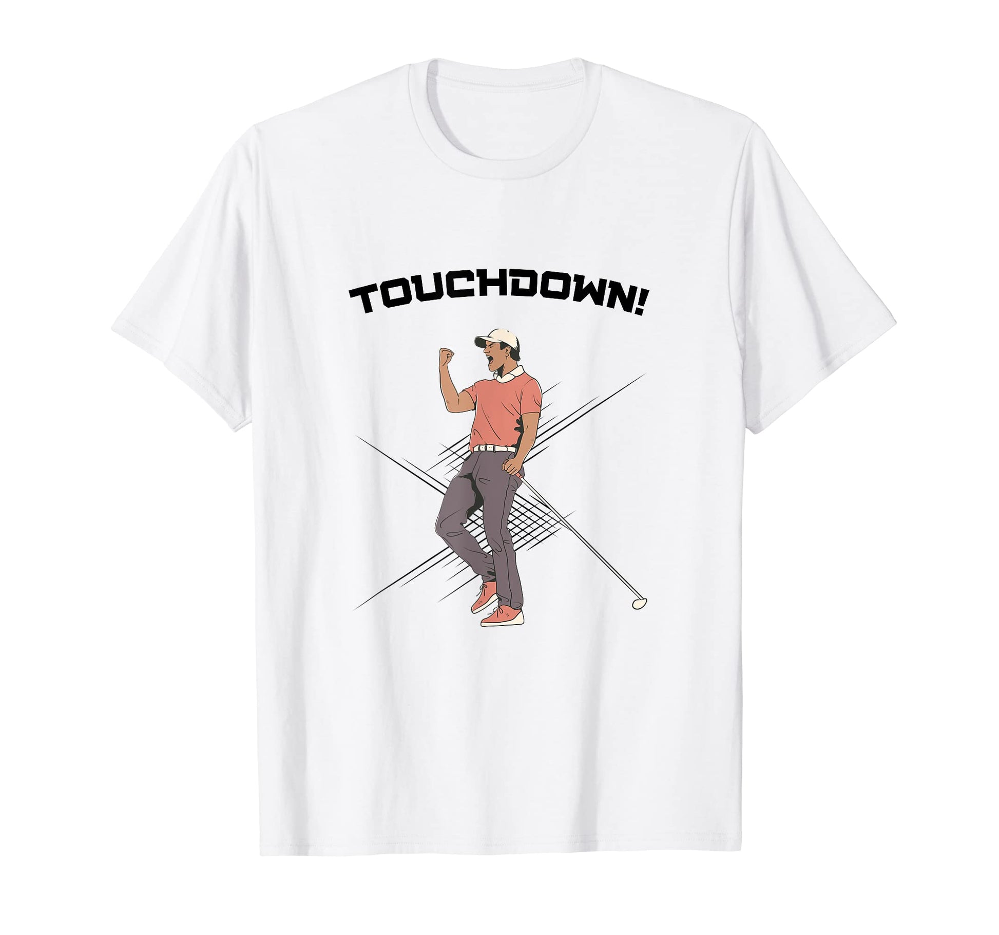 Funny Touchdown Golf Football T-Shirt - Fun Novelty Design for Adults - T-Shirt, Sweatshirt, Hoodie