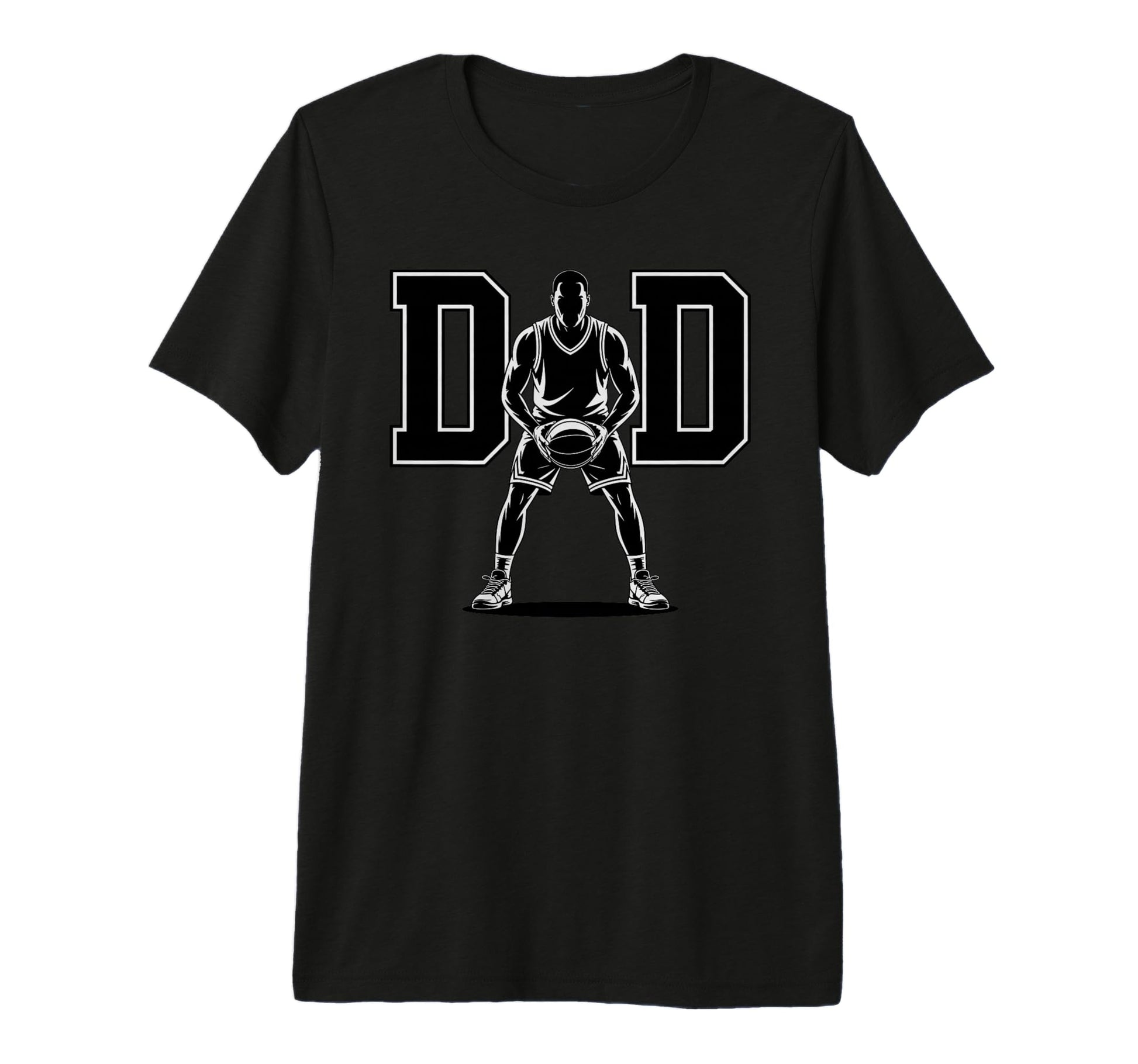 Mens Dad Basketball Daddy Basket Hoop T-Shirt - Trendy Graphic for Adults - T-Shirt, Sweatshirt, Hoodie