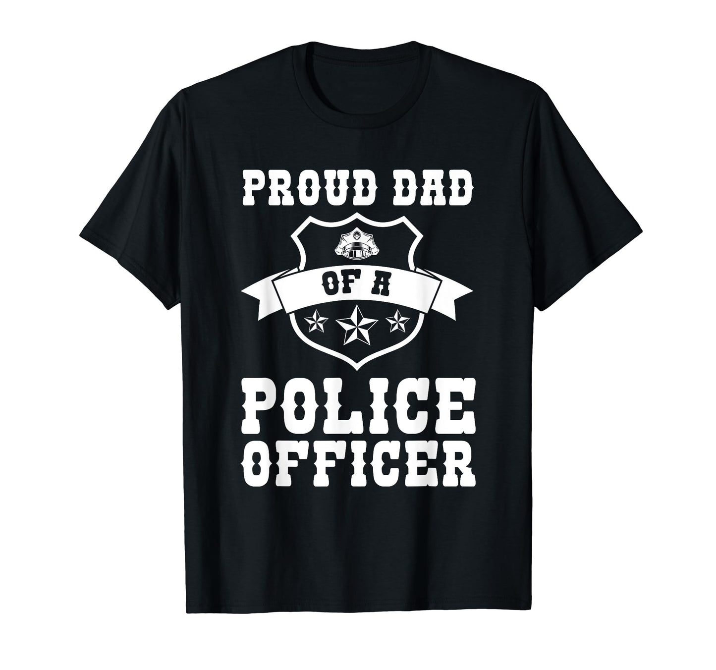 Proud Dad Police Officer Police T-Shirt - Custom Art Print for Adults - T-Shirt, Sweatshirt, Hoodie