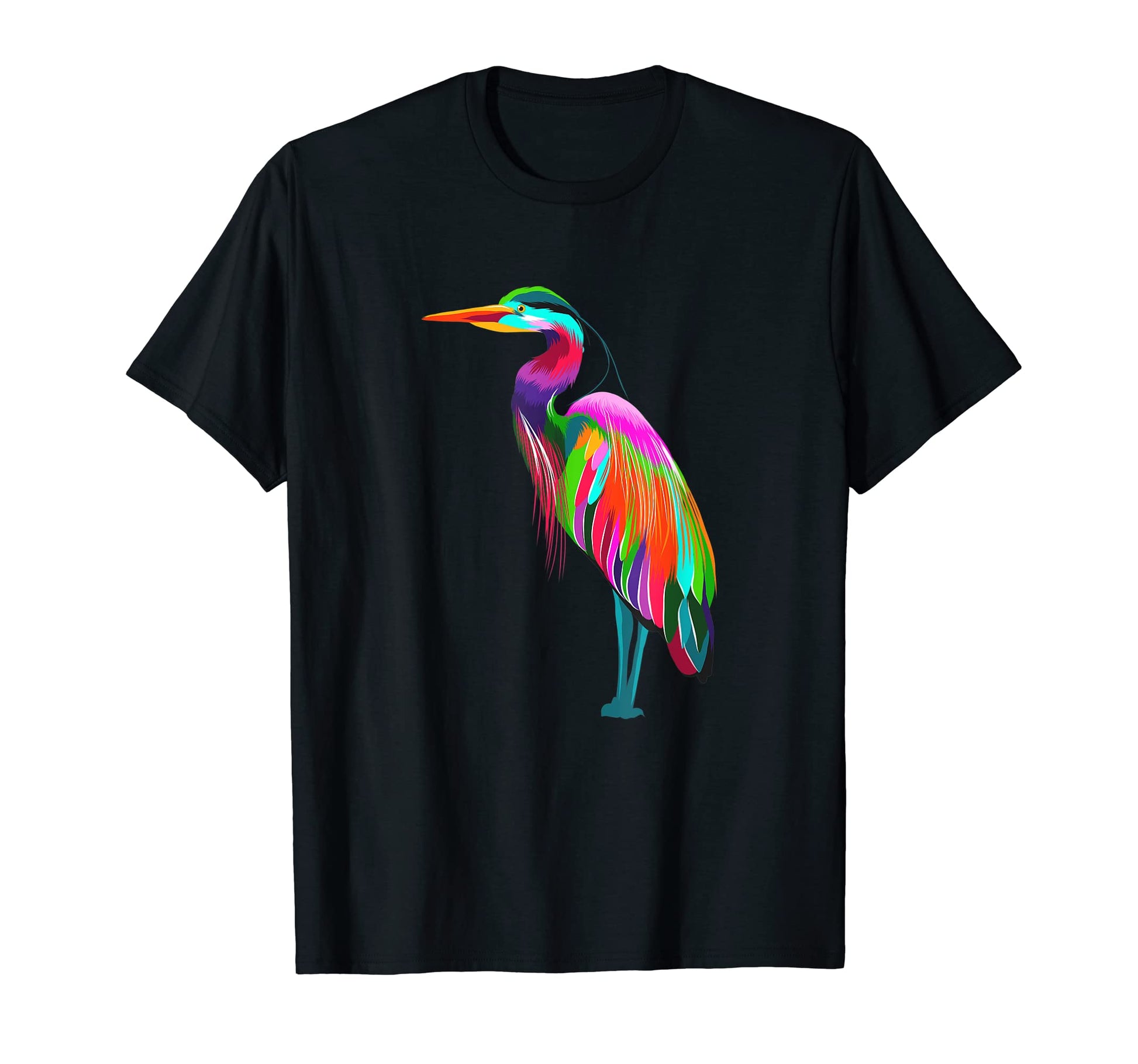 Funny Colorful Egyptian Heron Bids Lovers T-Shirt - Trendy Graphic Unisex - T-Shirt, Sweatshirt, Hoodie