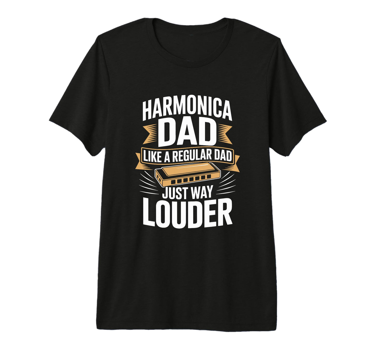 Mens Harmonica Dad Like Regular Dad T-Shirt - Novelty Apparel for Adults - T-Shirt, Sweatshirt, Hoodie