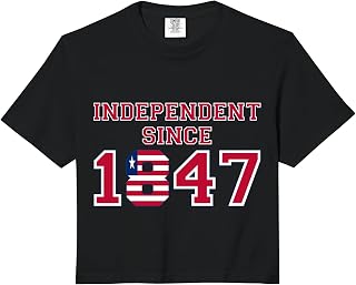 Liberia - Independent Since 1847 Comfort Colors Crop Top Unisex T-shirt, Sweatshirt, Hoodie, Long Sleeve Tee - T-Shirt, Sweatshirt, Hoodie