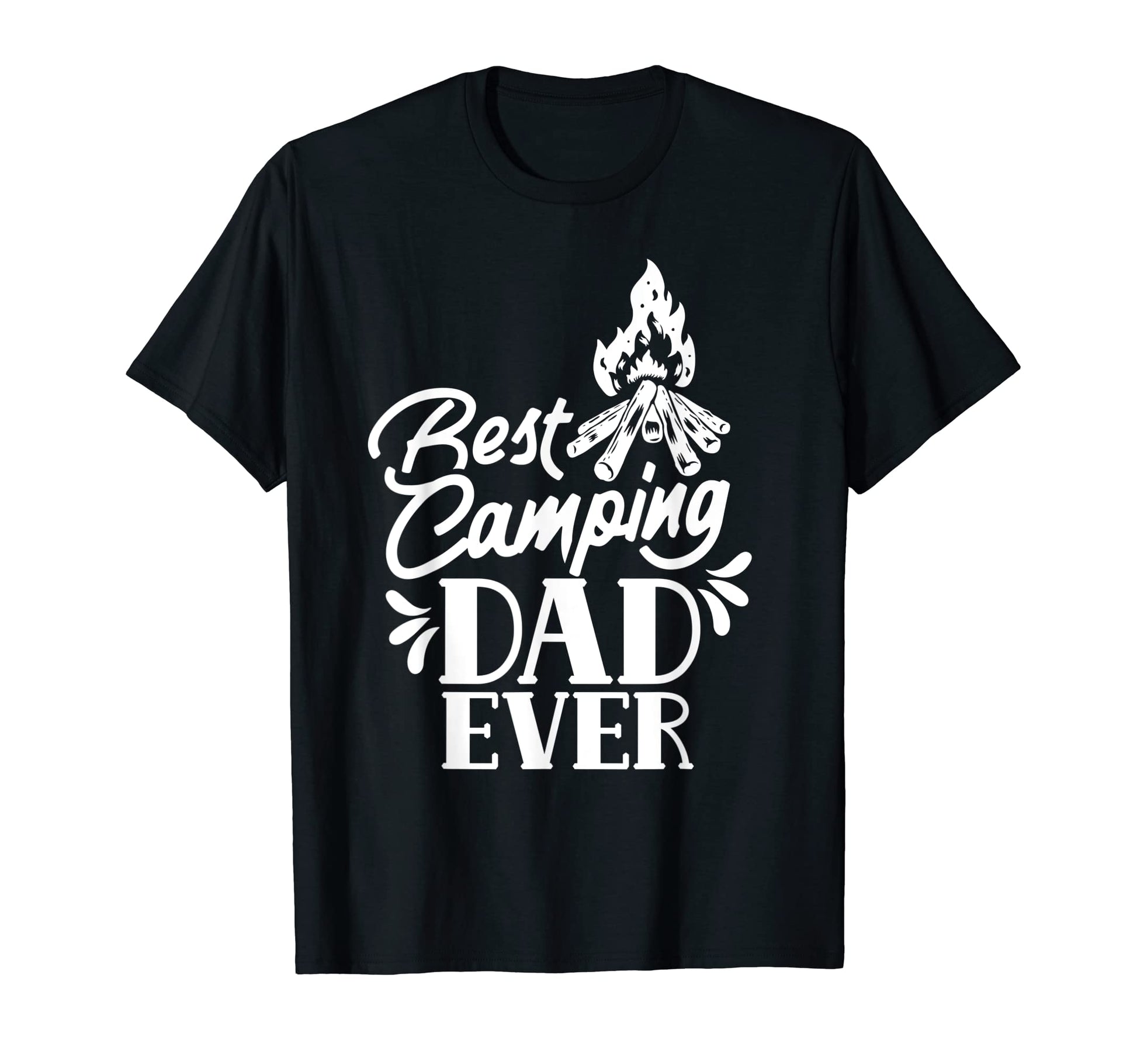 Best Camping Dad Ever Father Camper T-Shirt - Custom Art Print for Adults - T-Shirt, Sweatshirt, Hoodie