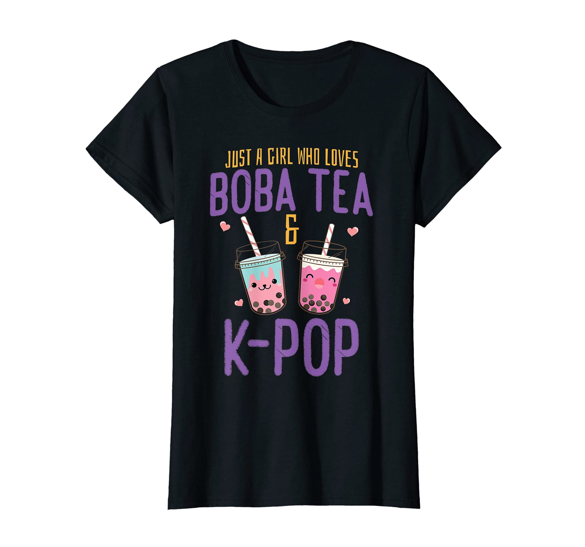 Just Who Loves Boba Tea K Pop Boba Tea T-Shirt - Custom Art Print Men Women - T-Shirt, Sweatshirt, Hoodie