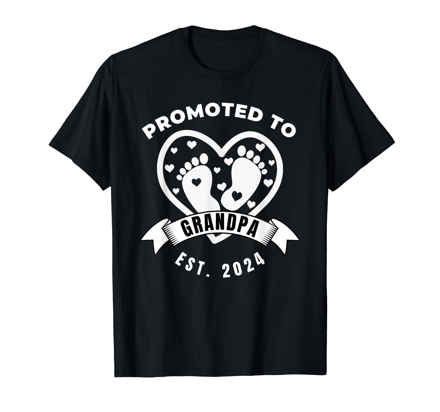 Promoted To Grandpa Established 2024 T-Shirt - Streetwear Style Unisex - T-Shirt, Sweatshirt, Hoodie