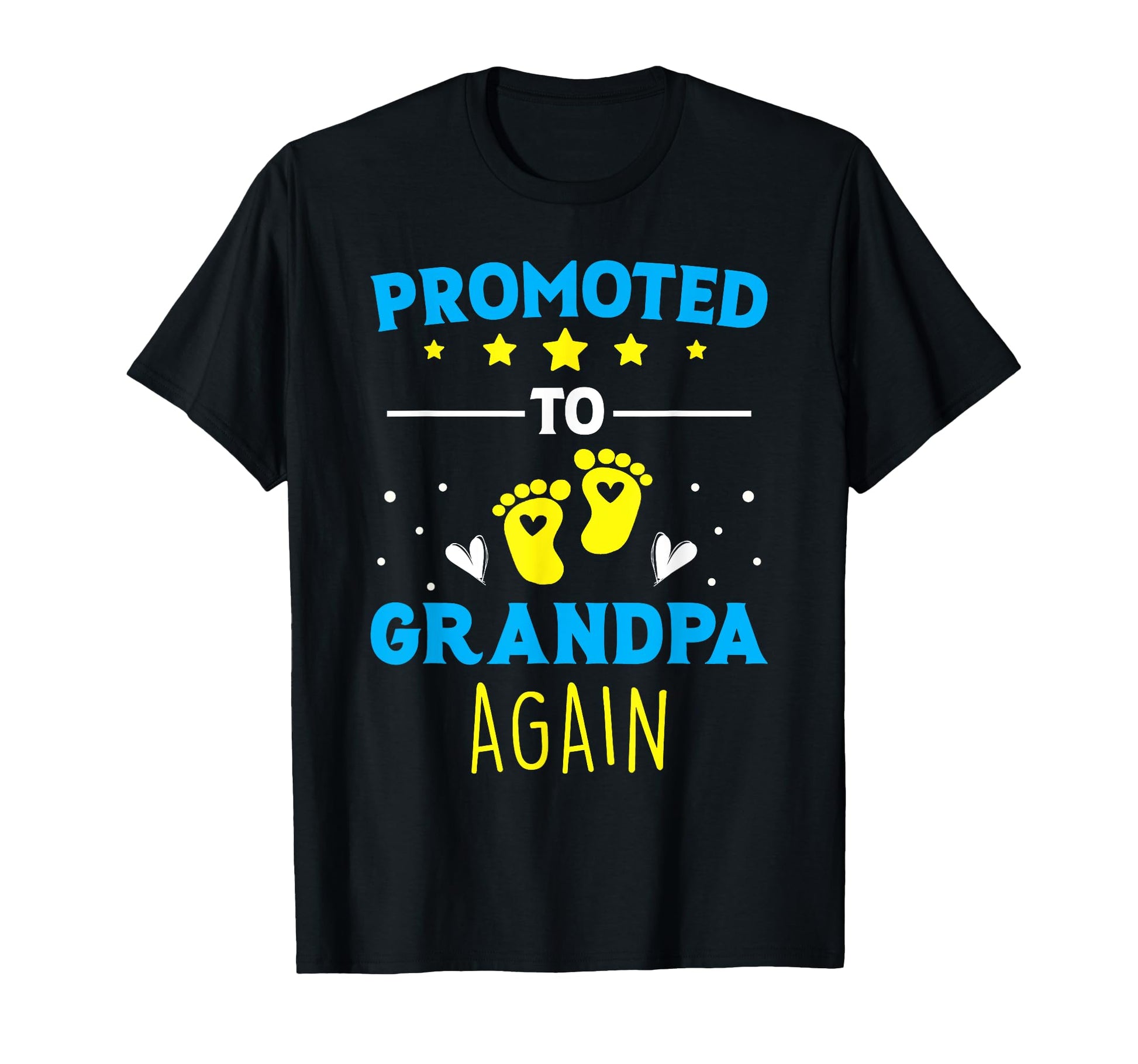 Awesome Promoted To Grandpa Again T-Shirt - Minimalist Print for Adults - T-Shirt, Sweatshirt, Hoodie