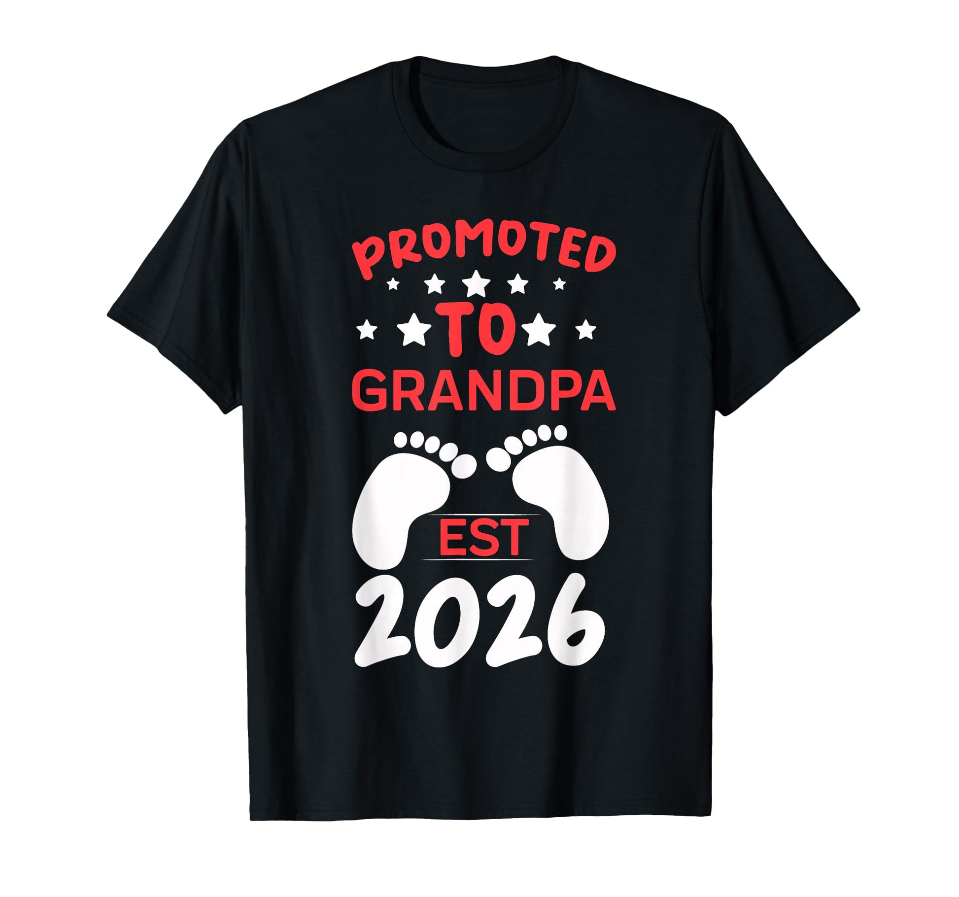 Awesome Promoted To Grandpa 2026 Great T-Shirt - Graphic Print Men Women - T-Shirt, Sweatshirt, Hoodie