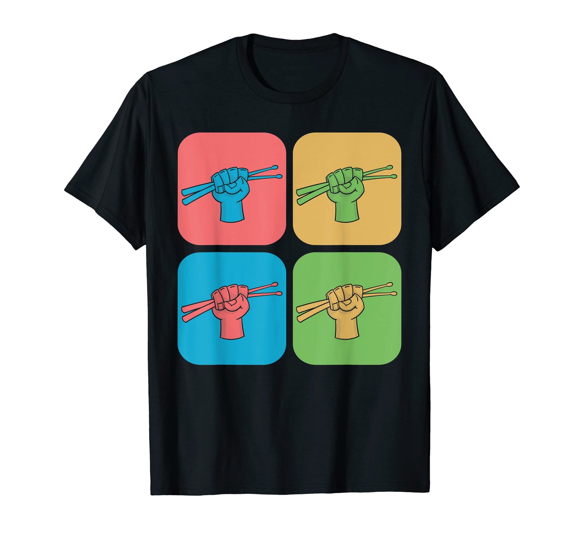 Drummer Musical Instrument Drums Fist T-Shirt - Fun Novelty Design Unisex - T-Shirt, Sweatshirt, Hoodie