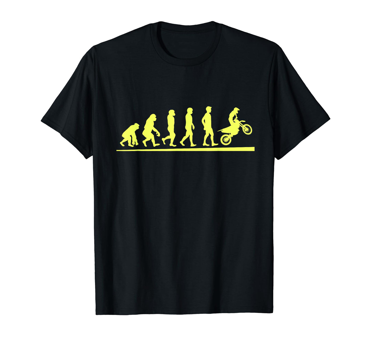 Motocross Evolution Dirt Bike T-Shirt - Minimalist Print for Adults - T-Shirt, Sweatshirt, Hoodie