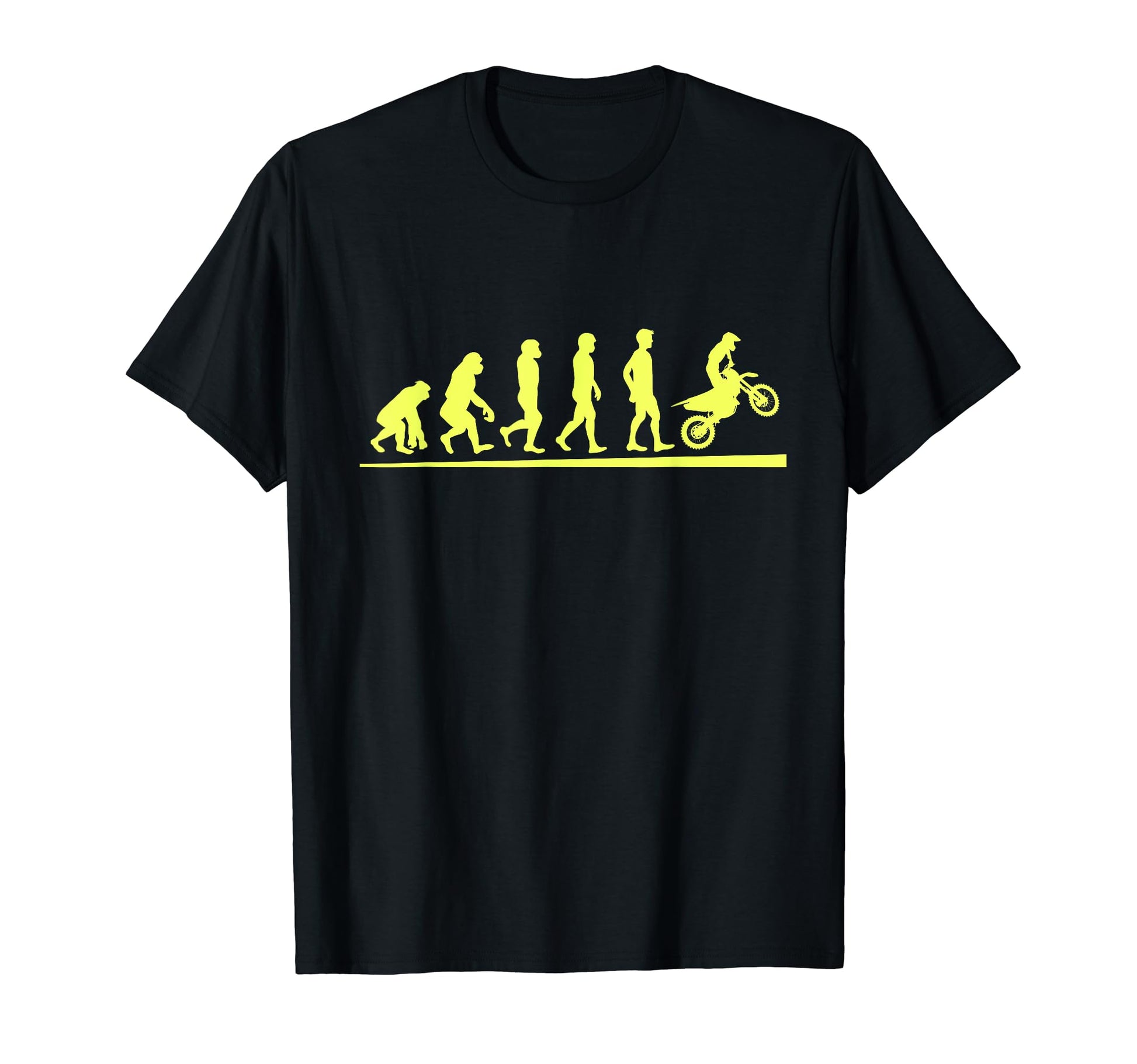 Motocross Evolution Dirt Bike T-Shirt - Minimalist Print for Adults - T-Shirt, Sweatshirt, Hoodie