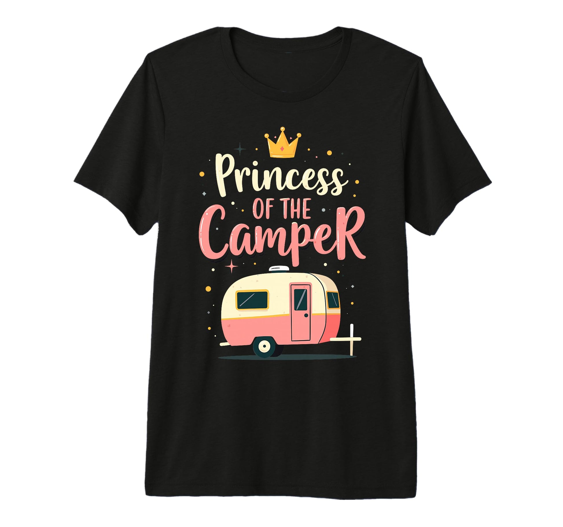 Princess Camper Camping Vacation Tri T-Shirt - Aesthetic Graphic Unisex - T-Shirt, Sweatshirt, Hoodie