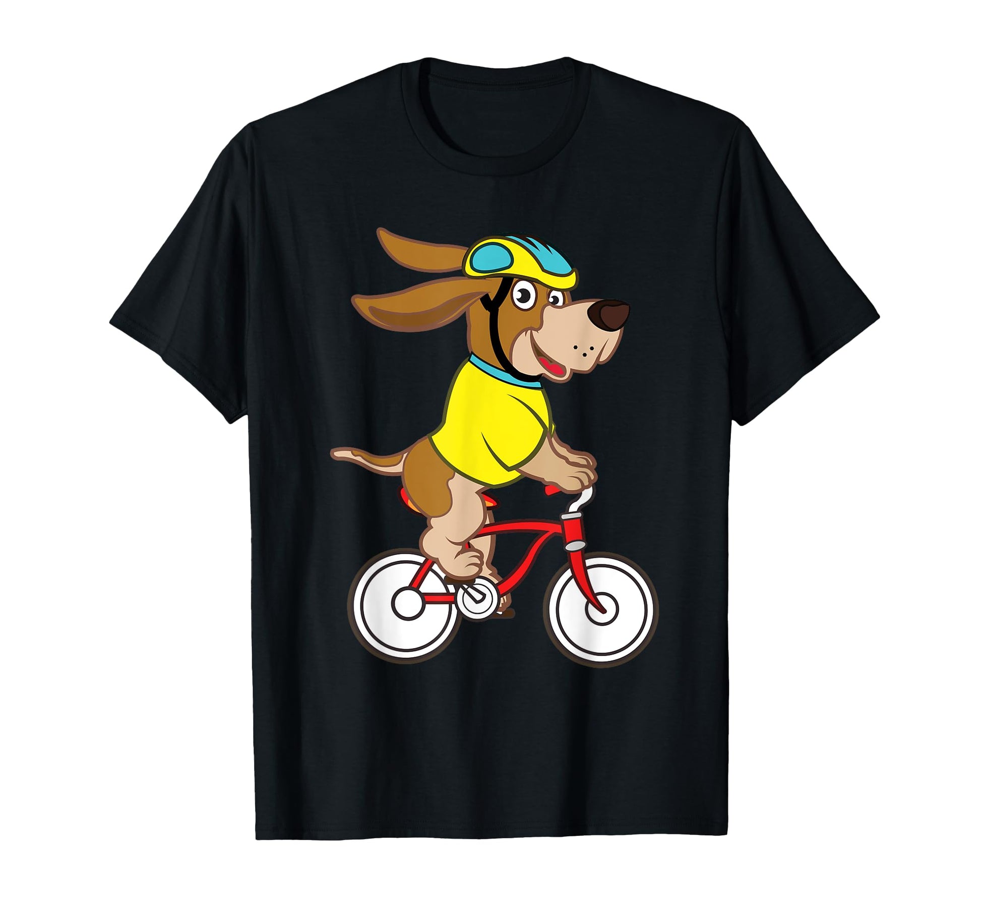 Funny Dog Riding Bike Dog Lovers Dog T-Shirt - Trendy Graphic Men Women - T-Shirt, Sweatshirt, Hoodie