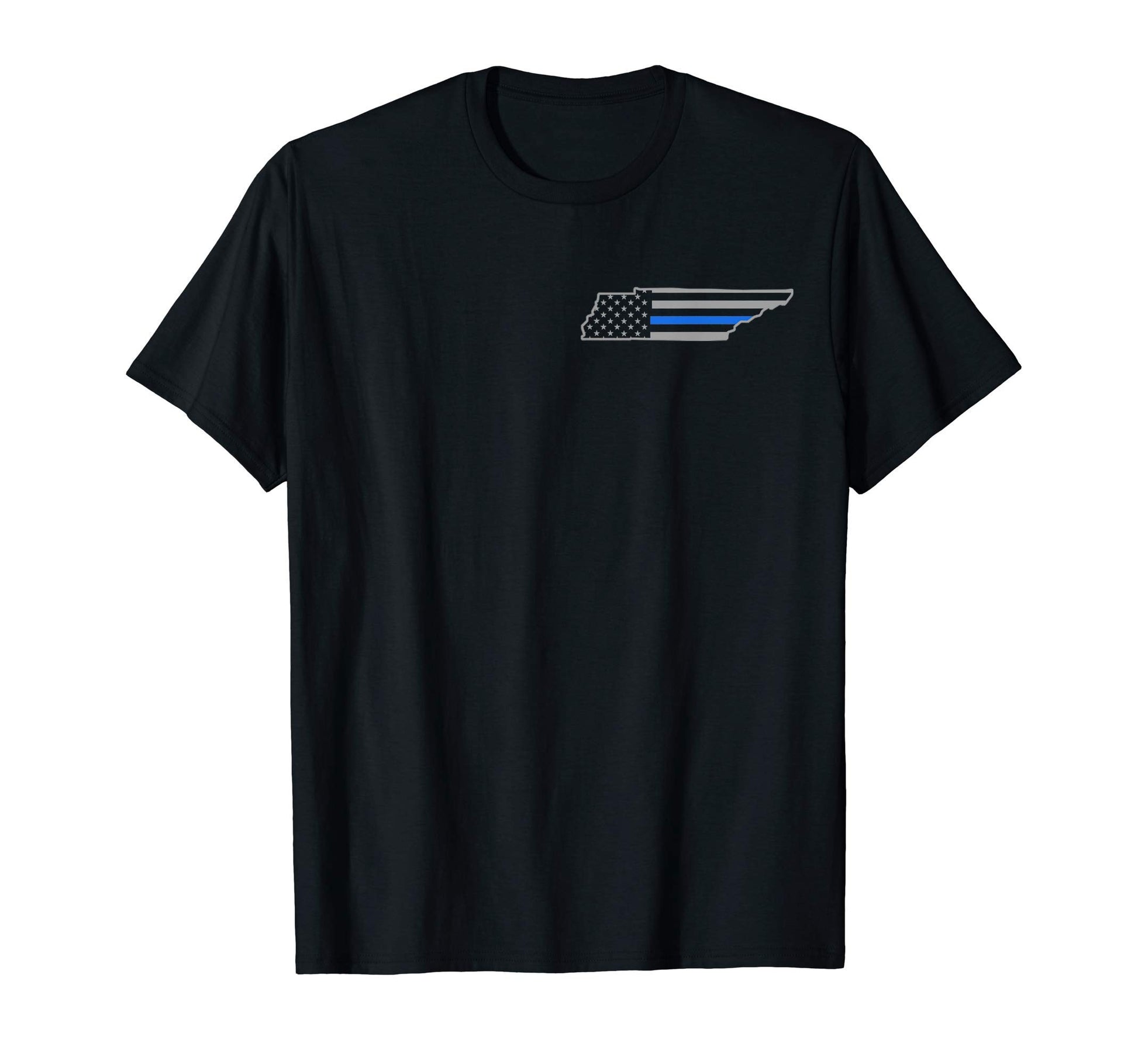 Tennessee Us Thin Blue Line Flag T-Shirt - Casual Everyday Wear Unisex - T-Shirt, Sweatshirt, Hoodie