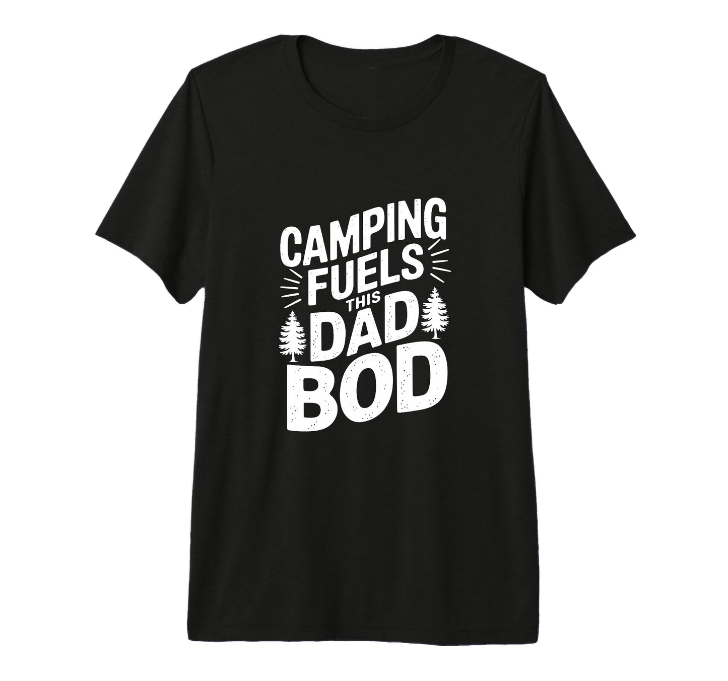 Camping Fuels This Dad Bod Tri Blend T-Shirt - Custom Art Print for Adults - T-Shirt, Sweatshirt, Hoodie