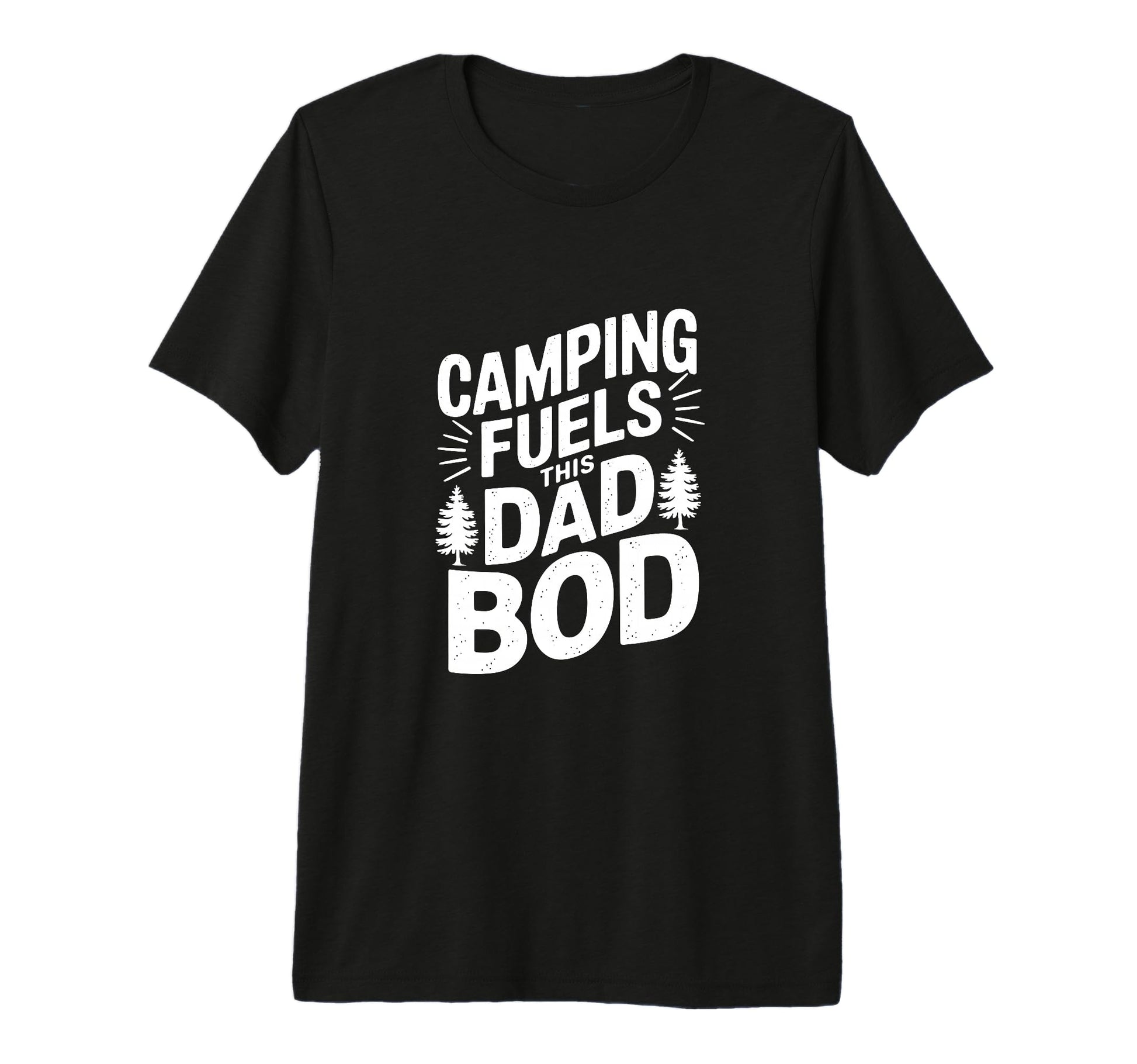 Camping Fuels This Dad Bod Tri Blend T-Shirt - Custom Art Print for Adults - T-Shirt, Sweatshirt, Hoodie