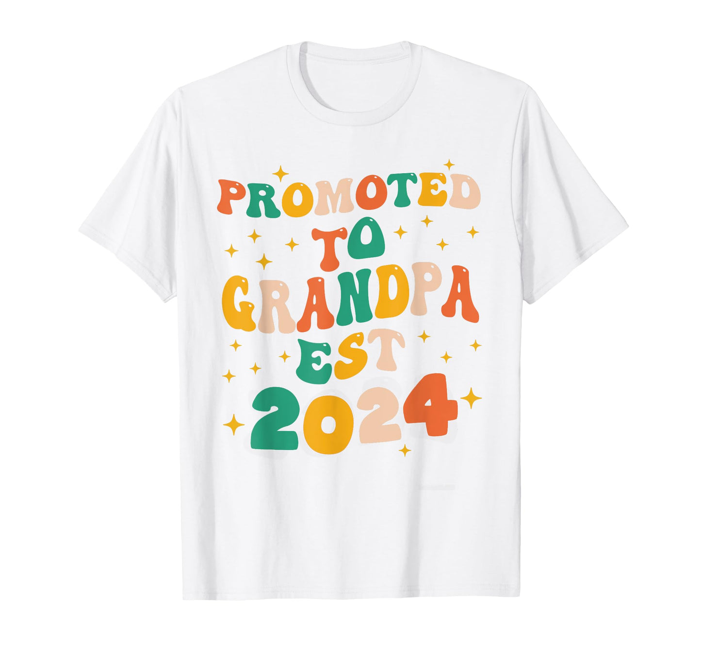 Promoted To Grandpa Est 2024 Papa Dad T-Shirt - Minimalist Print Men Women - T-Shirt, Sweatshirt, Hoodie