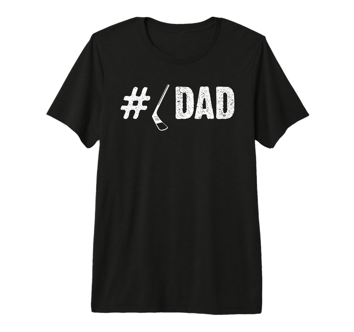 Mens Ice Hockey Dad Fathers Day Tri T-Shirt - Minimalist Print Men Women - T-Shirt, Sweatshirt, Hoodie
