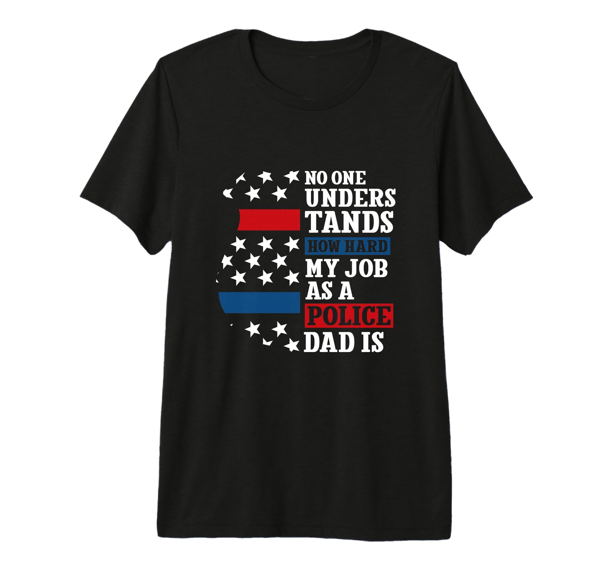 Mens Thin Blue Line No One Understands T-Shirt - Graphic Print for Adults - T-Shirt, Sweatshirt, Hoodie