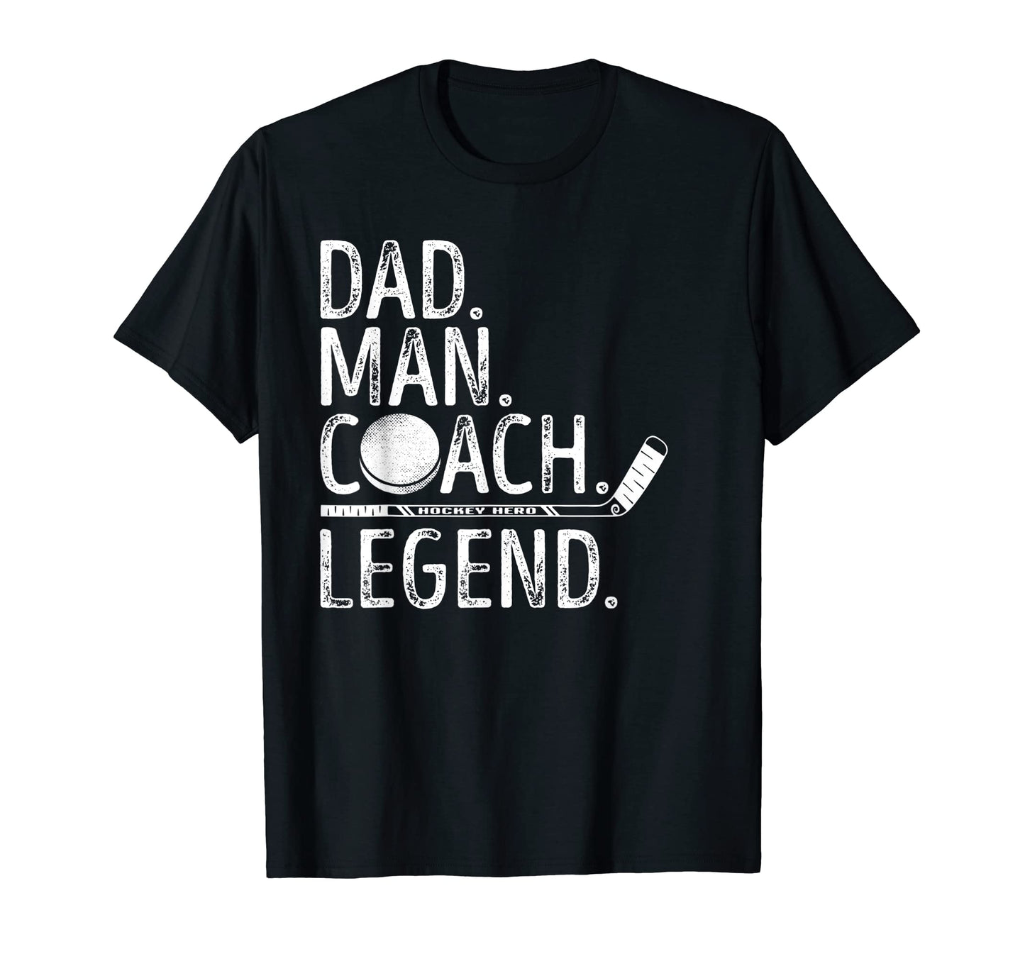 Dad Coach Legend Ice Hockey T-Shirt - Custom Art Print Men Women - T-Shirt, Sweatshirt, Hoodie