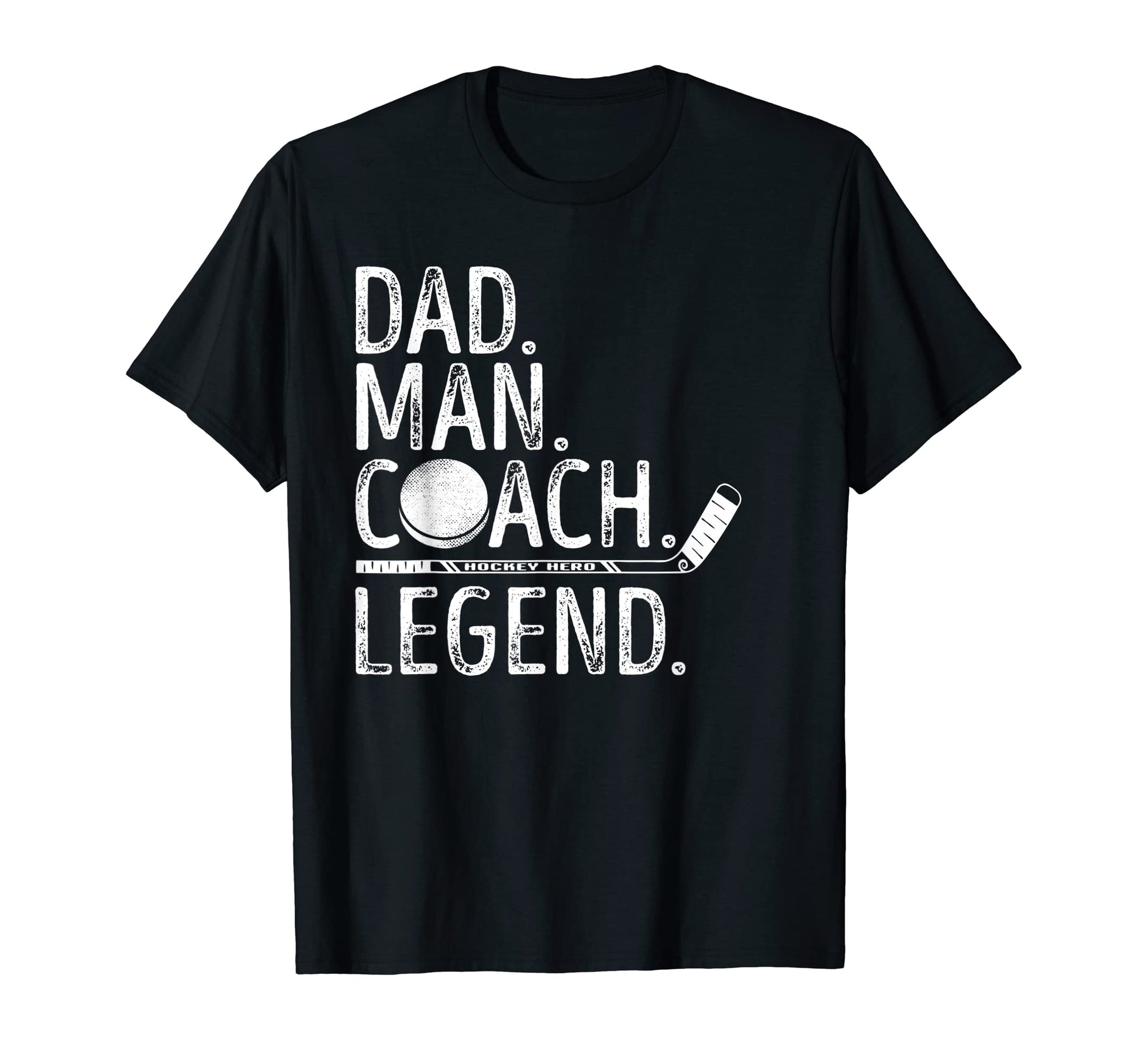 Dad Coach Legend Ice Hockey T-Shirt - Custom Art Print Men Women - T-Shirt, Sweatshirt, Hoodie