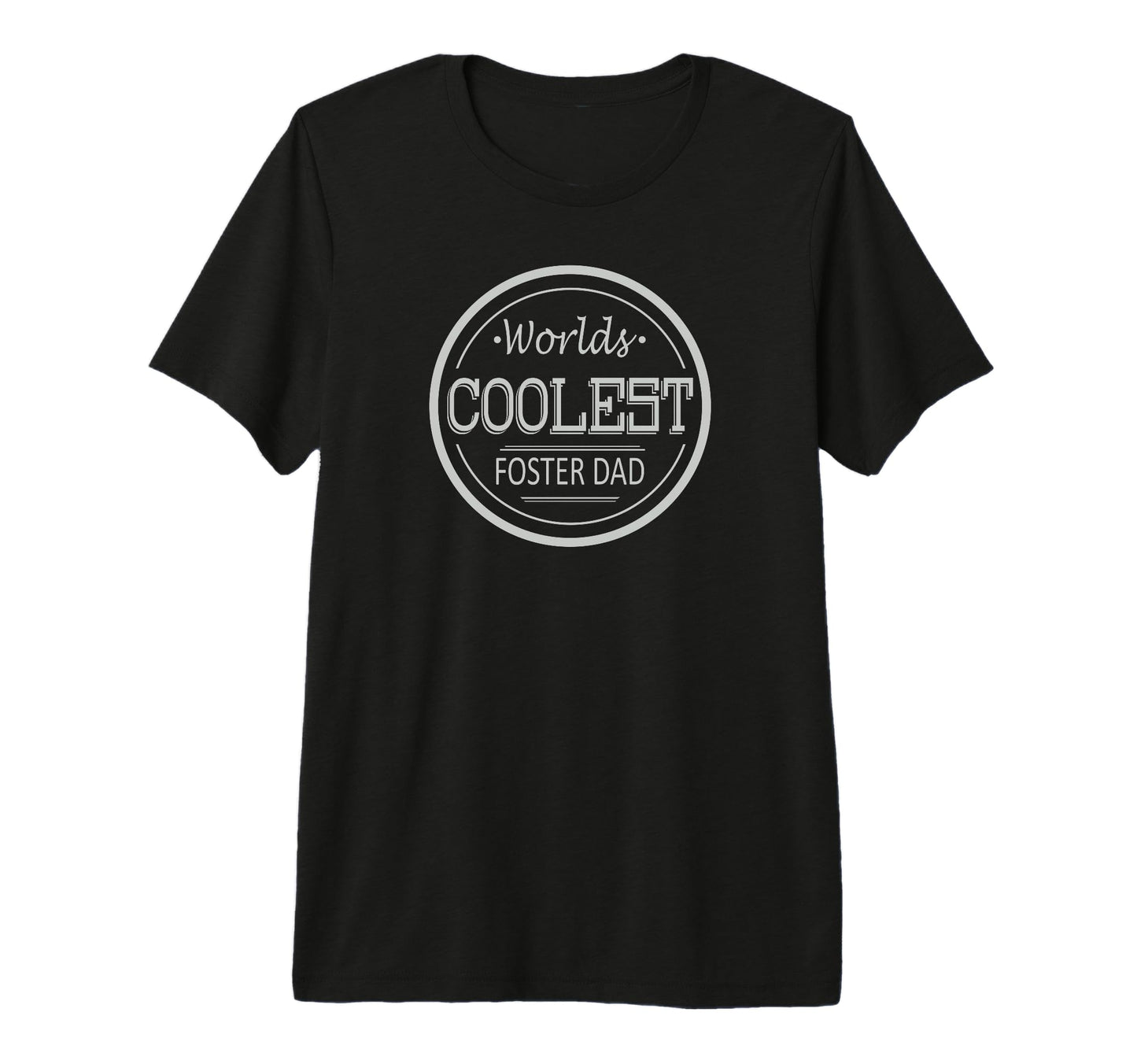 Worlds Coolest Foster Dad Tri Blend T-Shirt - Novelty Apparel Men Women - T-Shirt, Sweatshirt, Hoodie