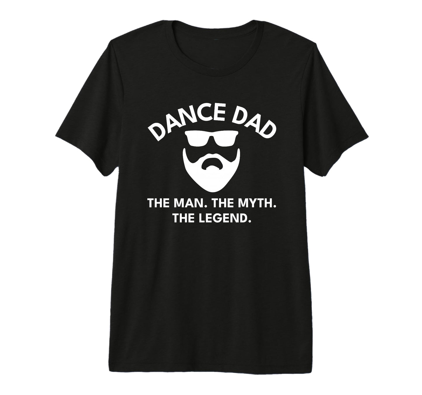 Dance Dad Myth Legend Bearded Tri Blend T-Shirt - Graphic Print Men Women - T-Shirt, Sweatshirt, Hoodie