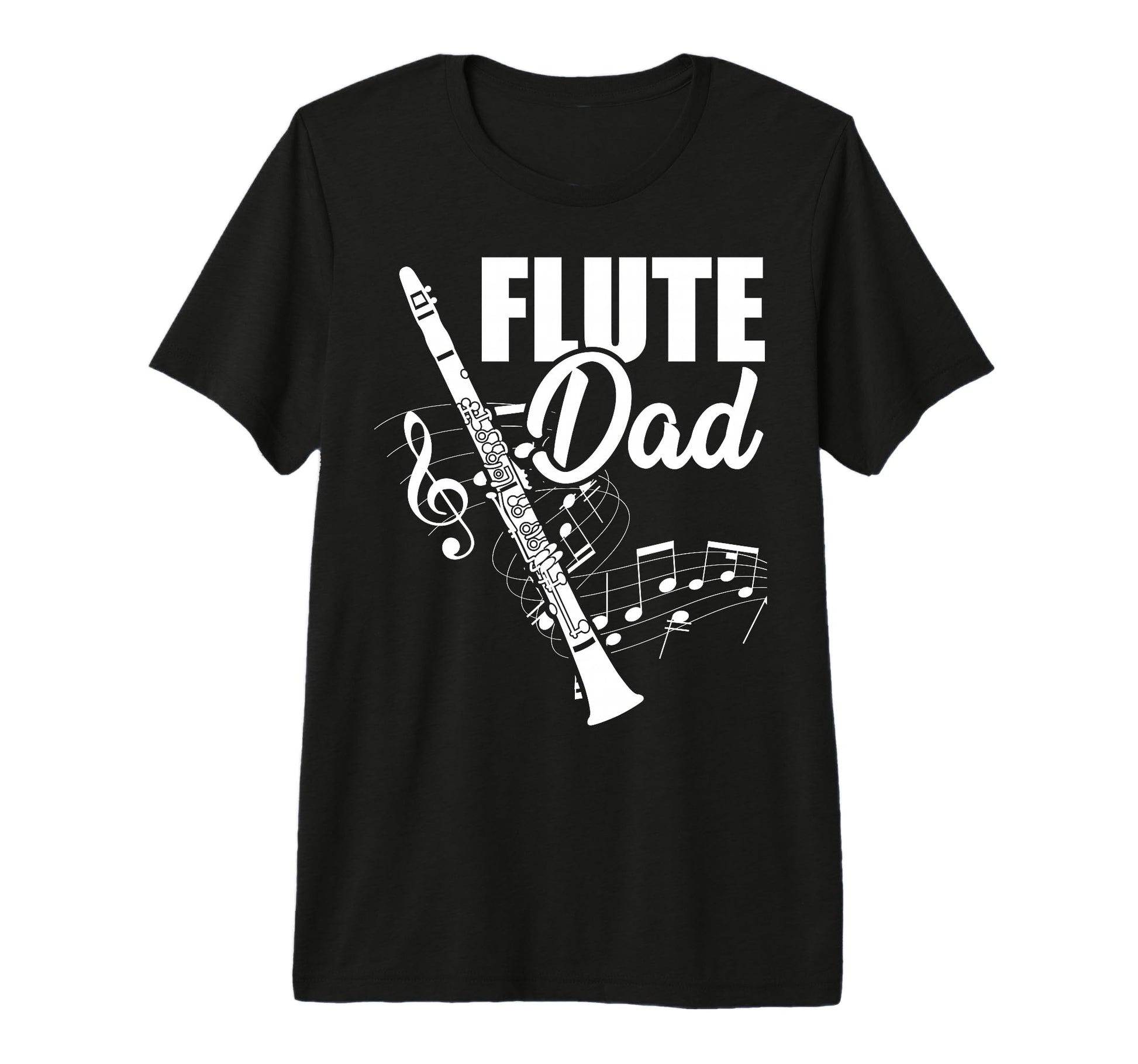 Mens Funny Flute Dad Fathers Day T-Shirt - Novelty Apparel Men Women - T-Shirt, Sweatshirt, Hoodie