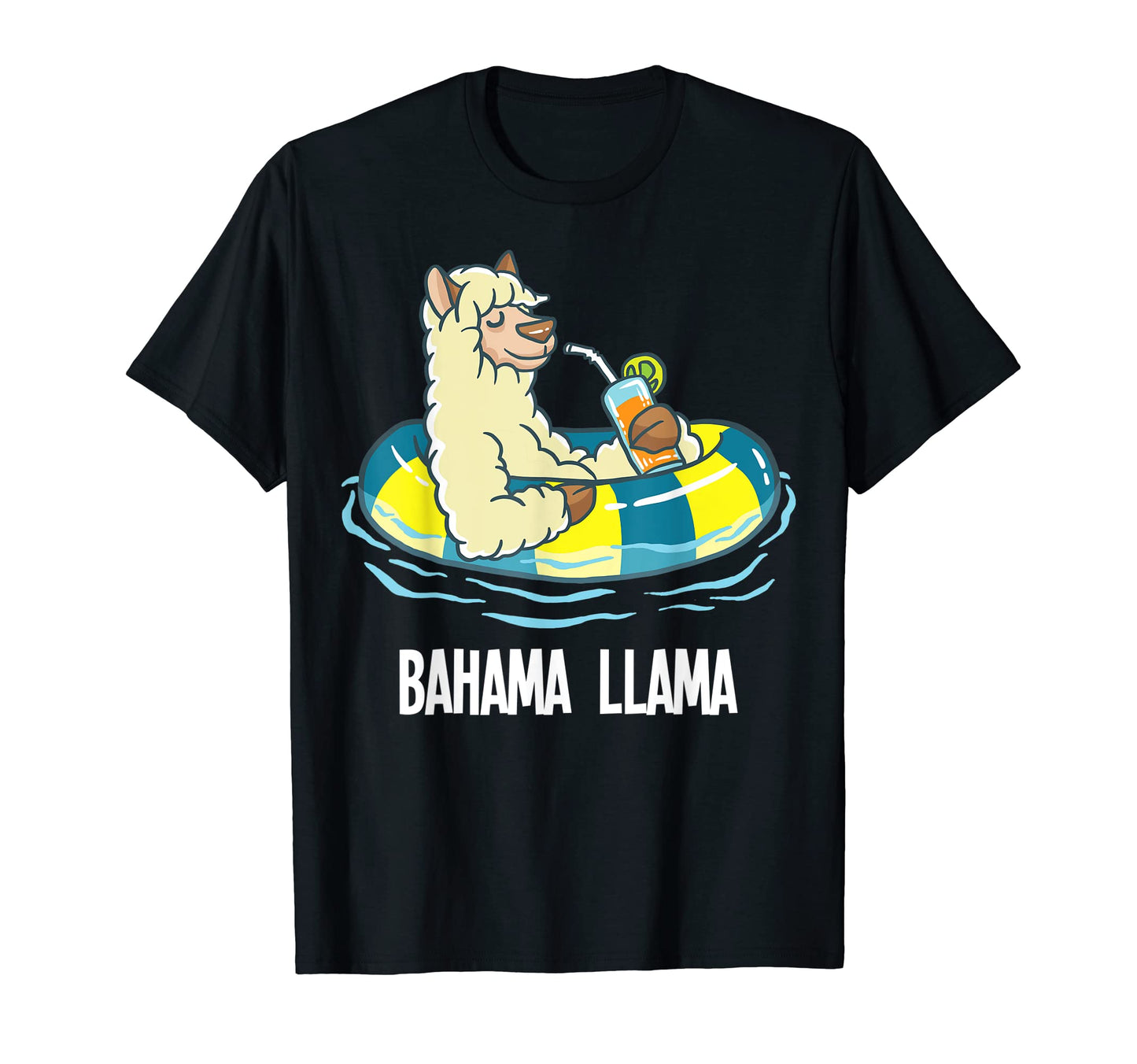 Bahama Llama Beach Cocktail Party T-Shirt - Casual Everyday Wear Unisex - T-Shirt, Sweatshirt, Hoodie