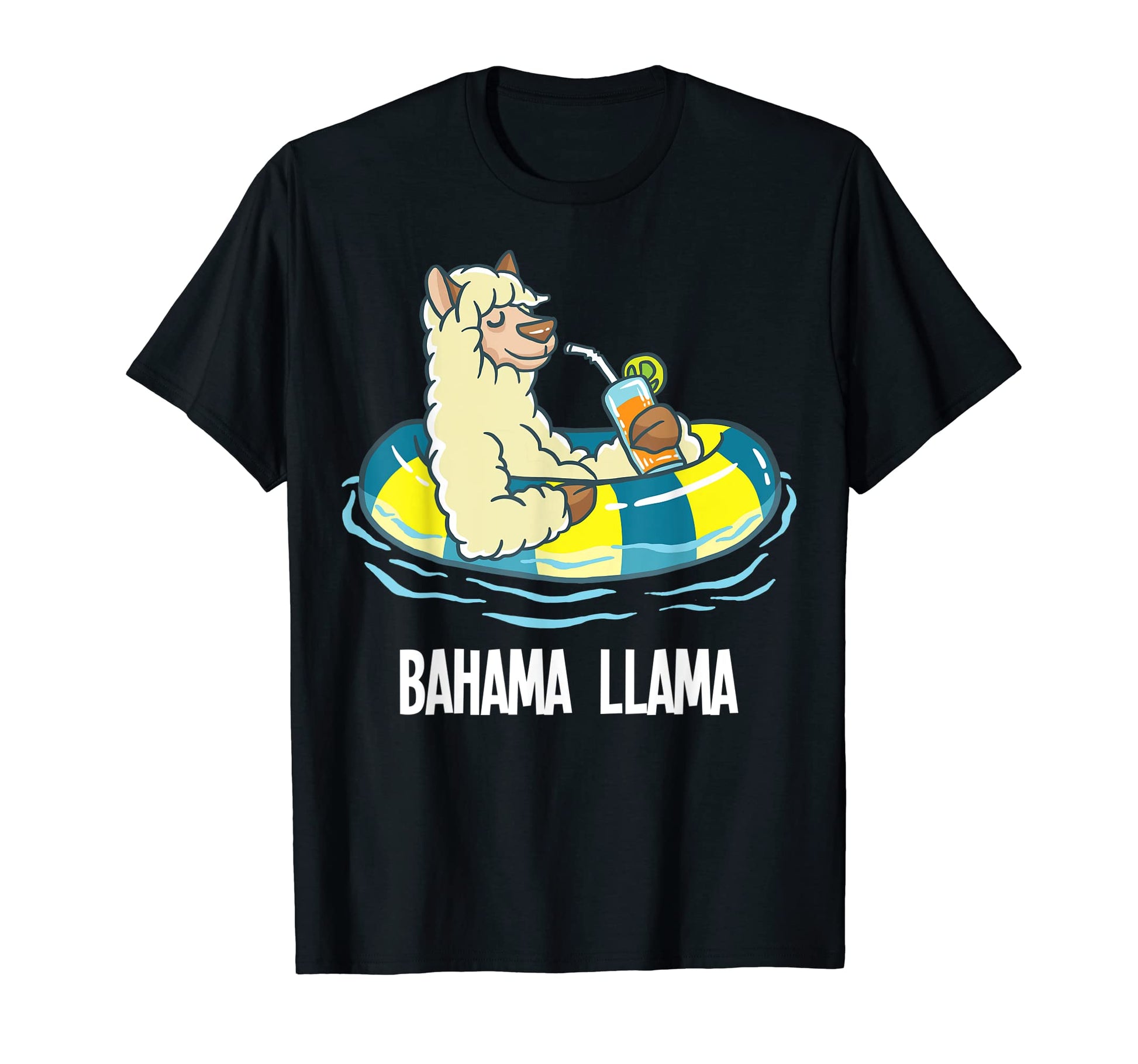 Bahama Llama Beach Cocktail Party T-Shirt - Casual Everyday Wear Unisex - T-Shirt, Sweatshirt, Hoodie