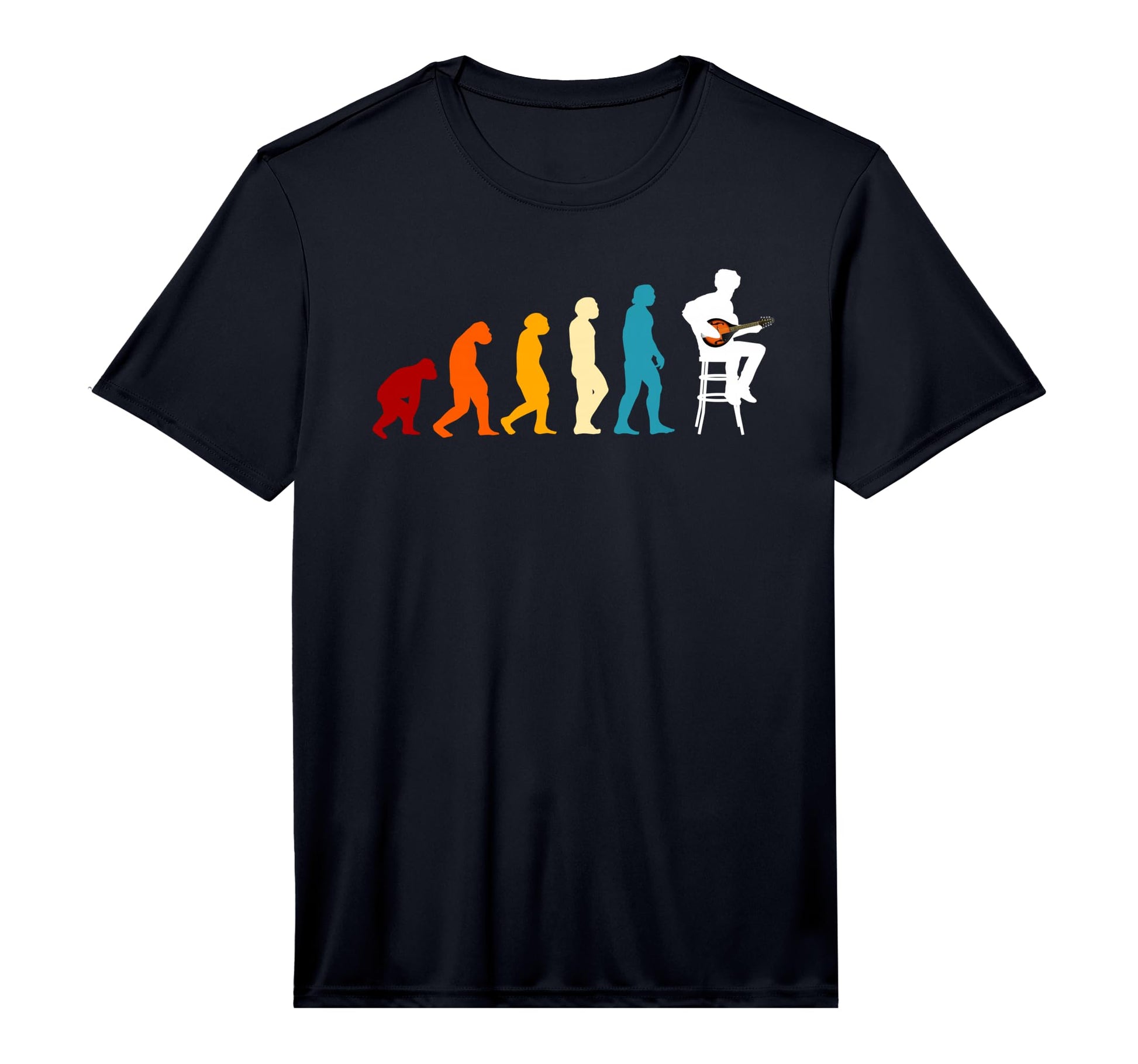 Great Mandolin Evolution Gift Folk Music T-Shirt - Trendy Graphic Unisex - T-Shirt, Sweatshirt, Hoodie