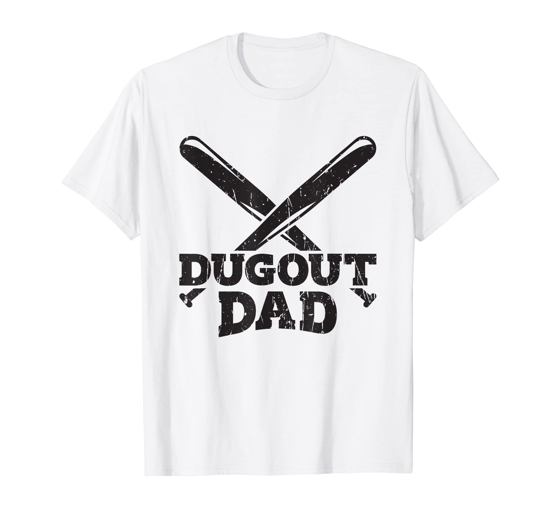 Baseball Dugout Dad Baseball Bats Sports T-Shirt - Novelty Apparel Unisex - T-Shirt, Sweatshirt, Hoodie