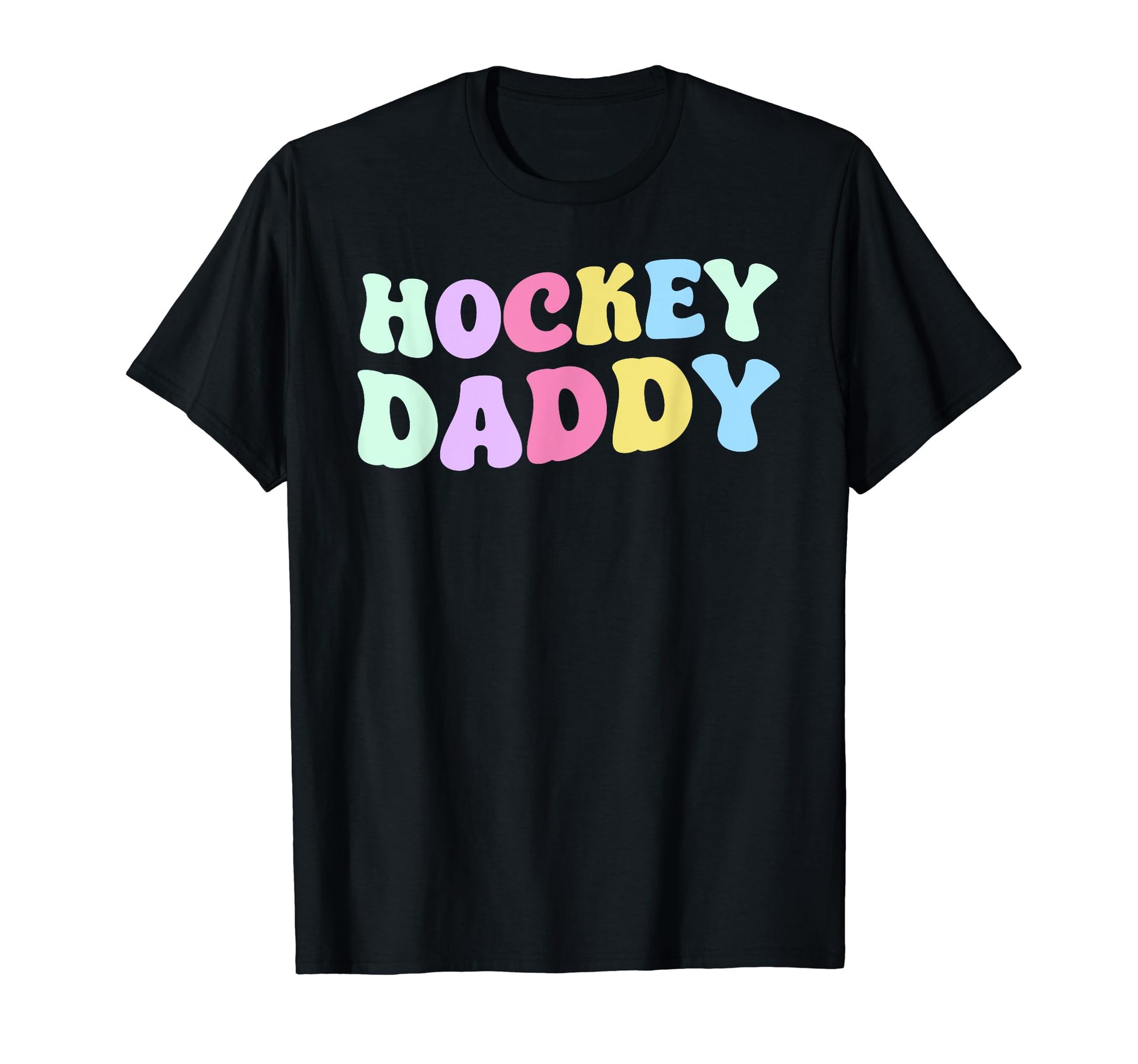 Groovy Daddy Hockey Family Matching T-Shirt - Custom Art Print for Adults - T-Shirt, Sweatshirt, Hoodie