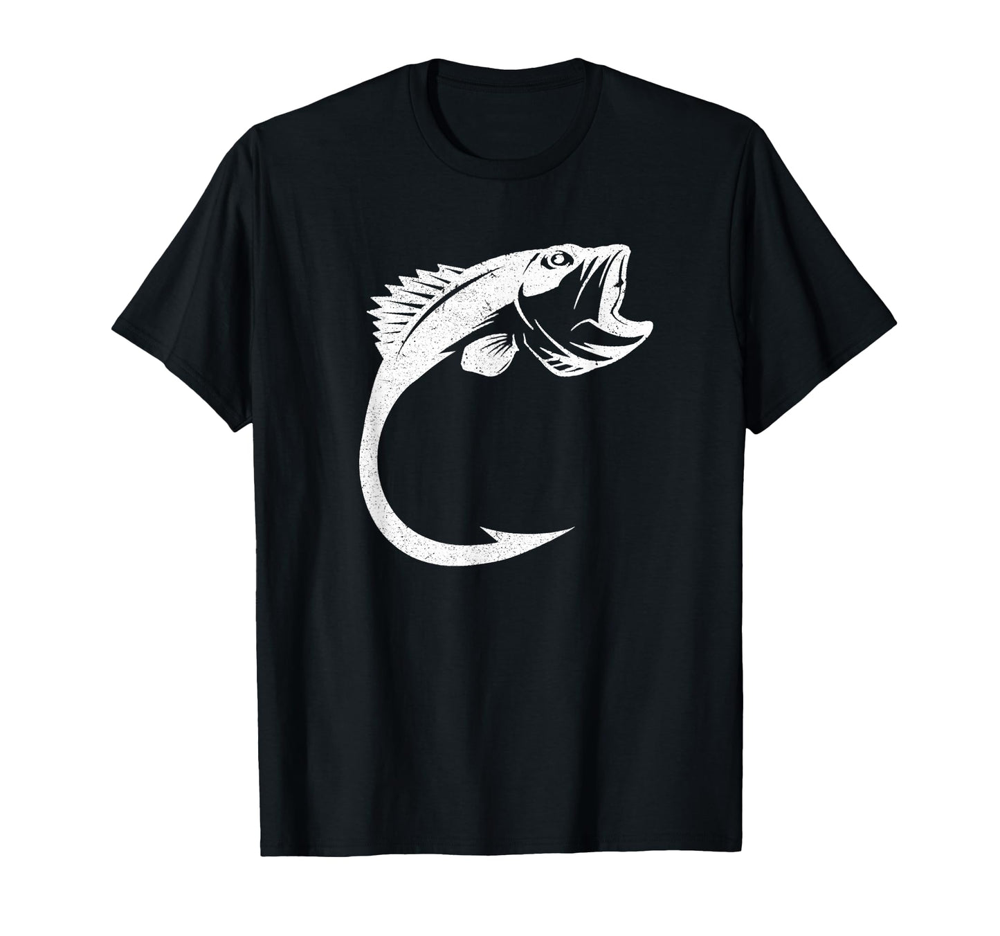 Fish Hook Minimal Art Fishing Lover T-Shirt - Streetwear Style Men Women - T-Shirt, Sweatshirt, Hoodie