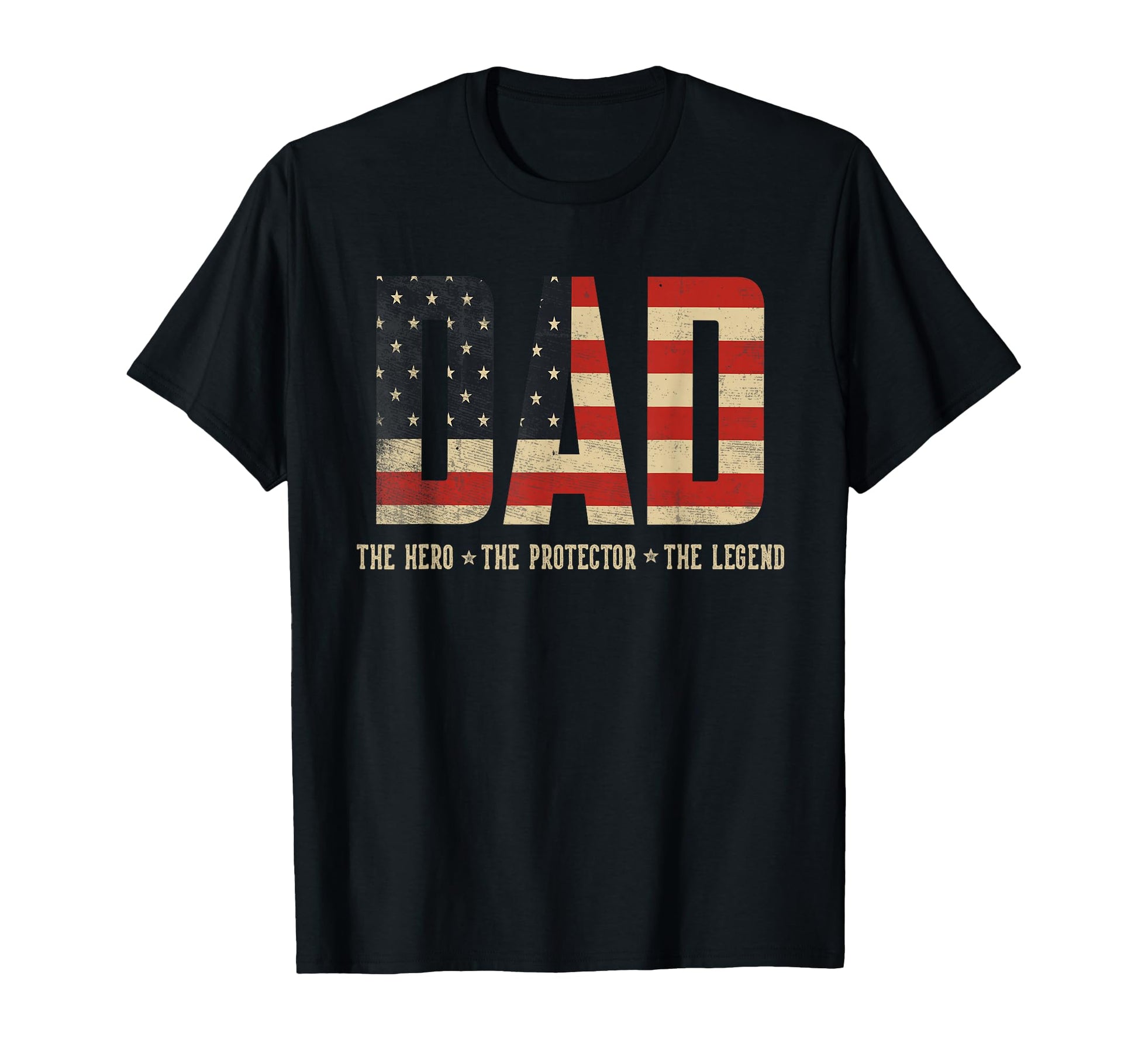 Dad Protector Hero Legend Usa Flag T-Shirt - Streetwear Style for Adults - T-Shirt, Sweatshirt, Hoodie
