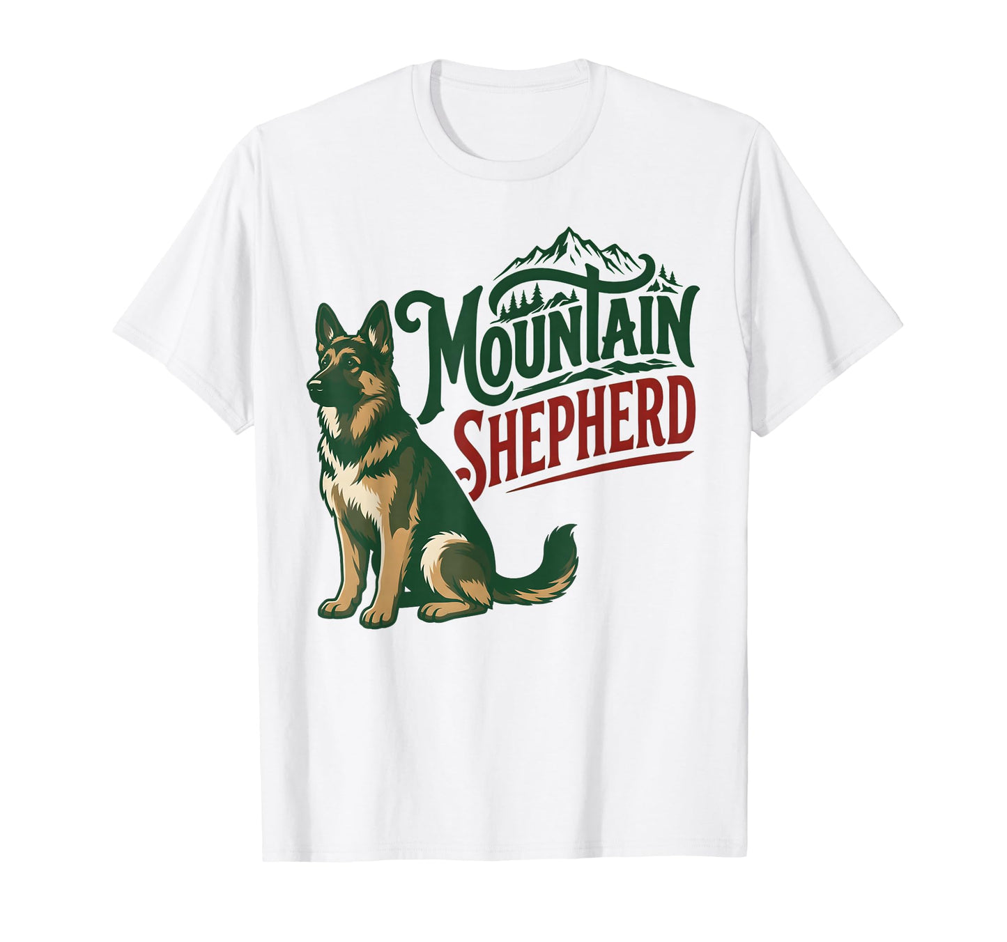 Mountain Shepherd Dog Lovers Outdoor T-Shirt - Minimalist Print Unisex - T-Shirt, Sweatshirt, Hoodie