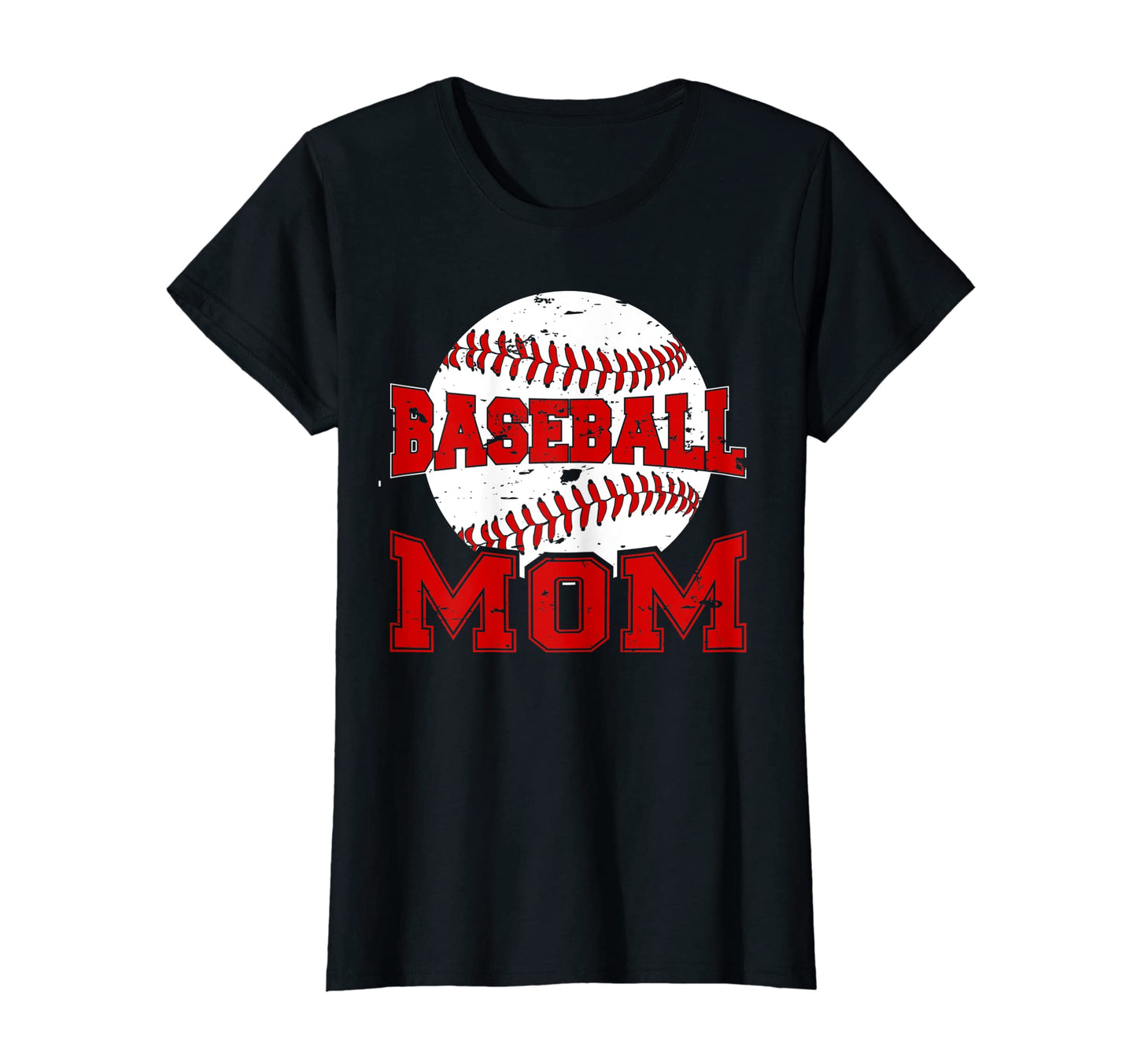 Womens Ball Mom Funny Baseball Mothers T-Shirt - Minimalist Print Unisex - T-Shirt, Sweatshirt, Hoodie