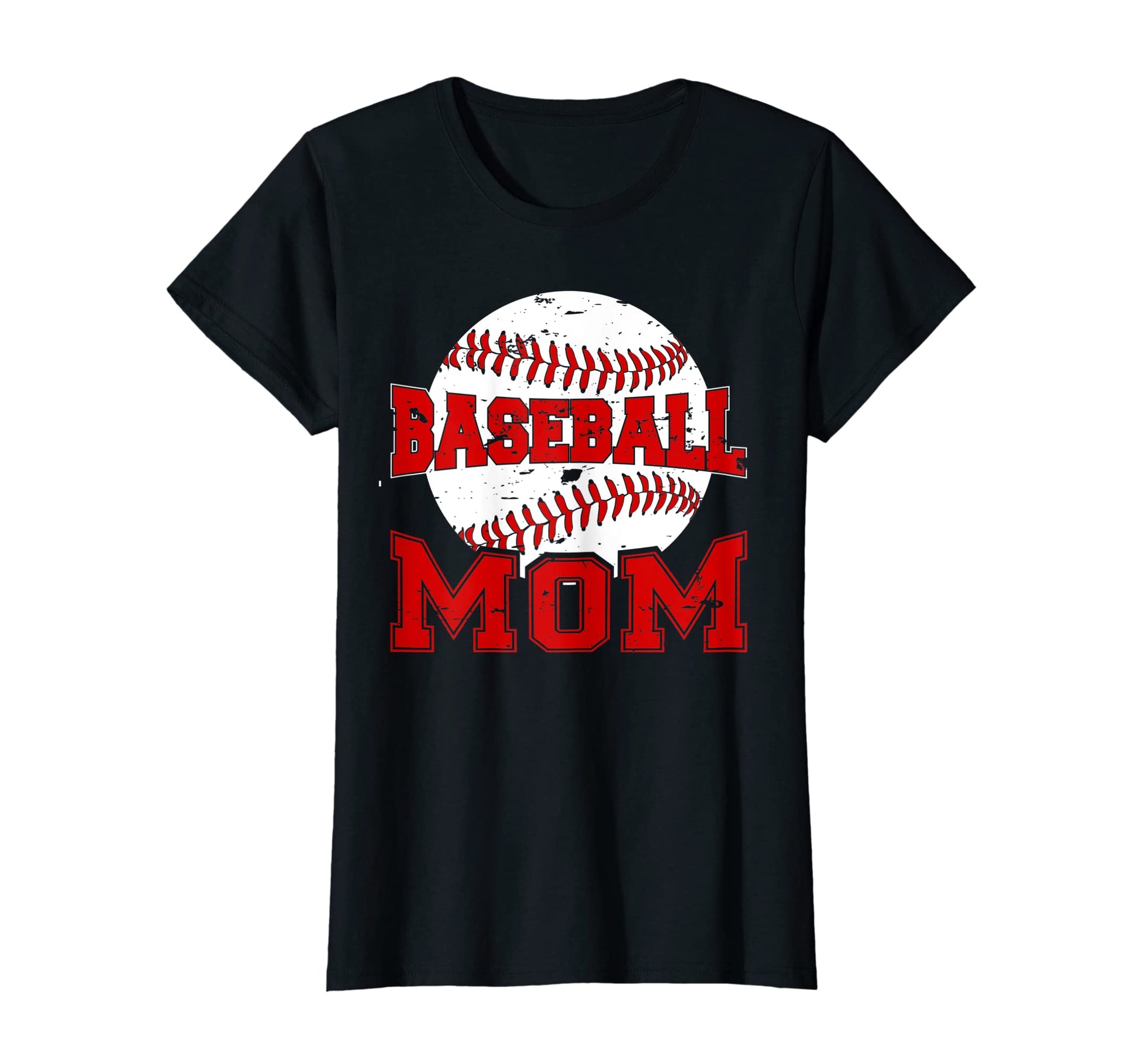 Womens Ball Mom Funny Baseball Mothers T-Shirt - Minimalist Print Unisex - T-Shirt, Sweatshirt, Hoodie