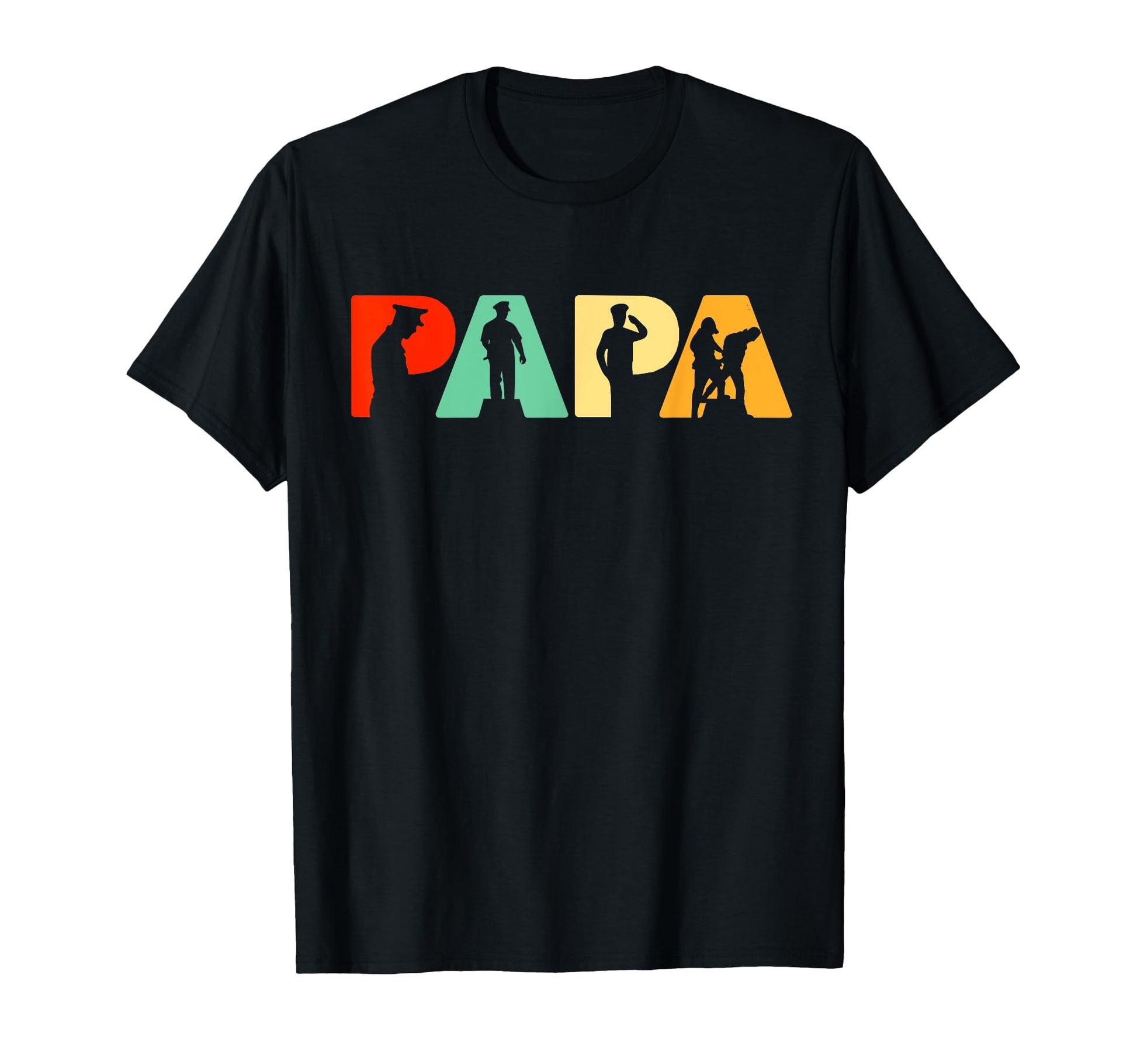 Papa Police Dad Funny Dad Papa T-Shirt - Casual Everyday Wear for Adults - T-Shirt, Sweatshirt, Hoodie