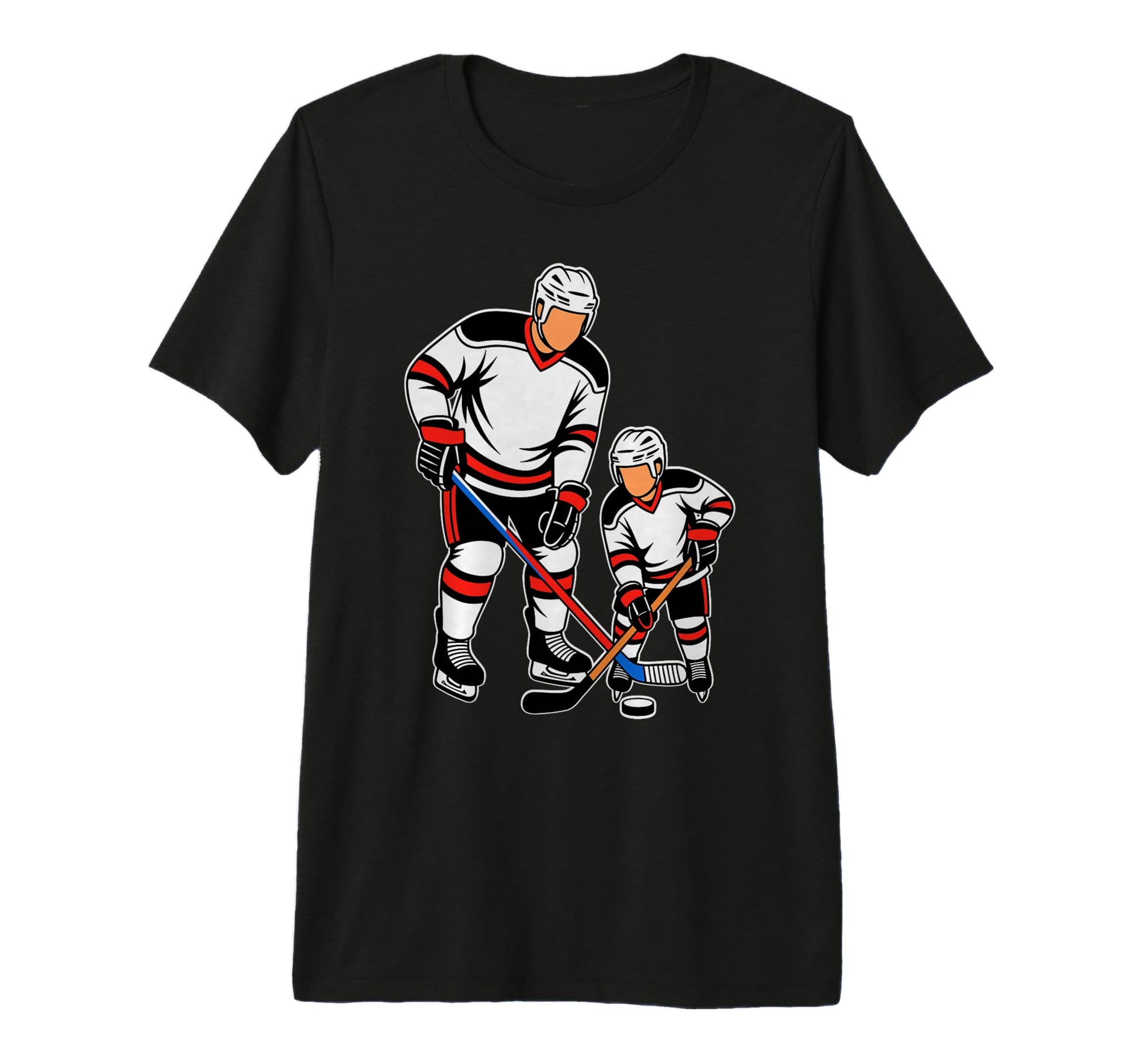 Mens Father And Son Ice Hockey T-Shirt - Streetwear Style for Adults - T-Shirt, Sweatshirt, Hoodie