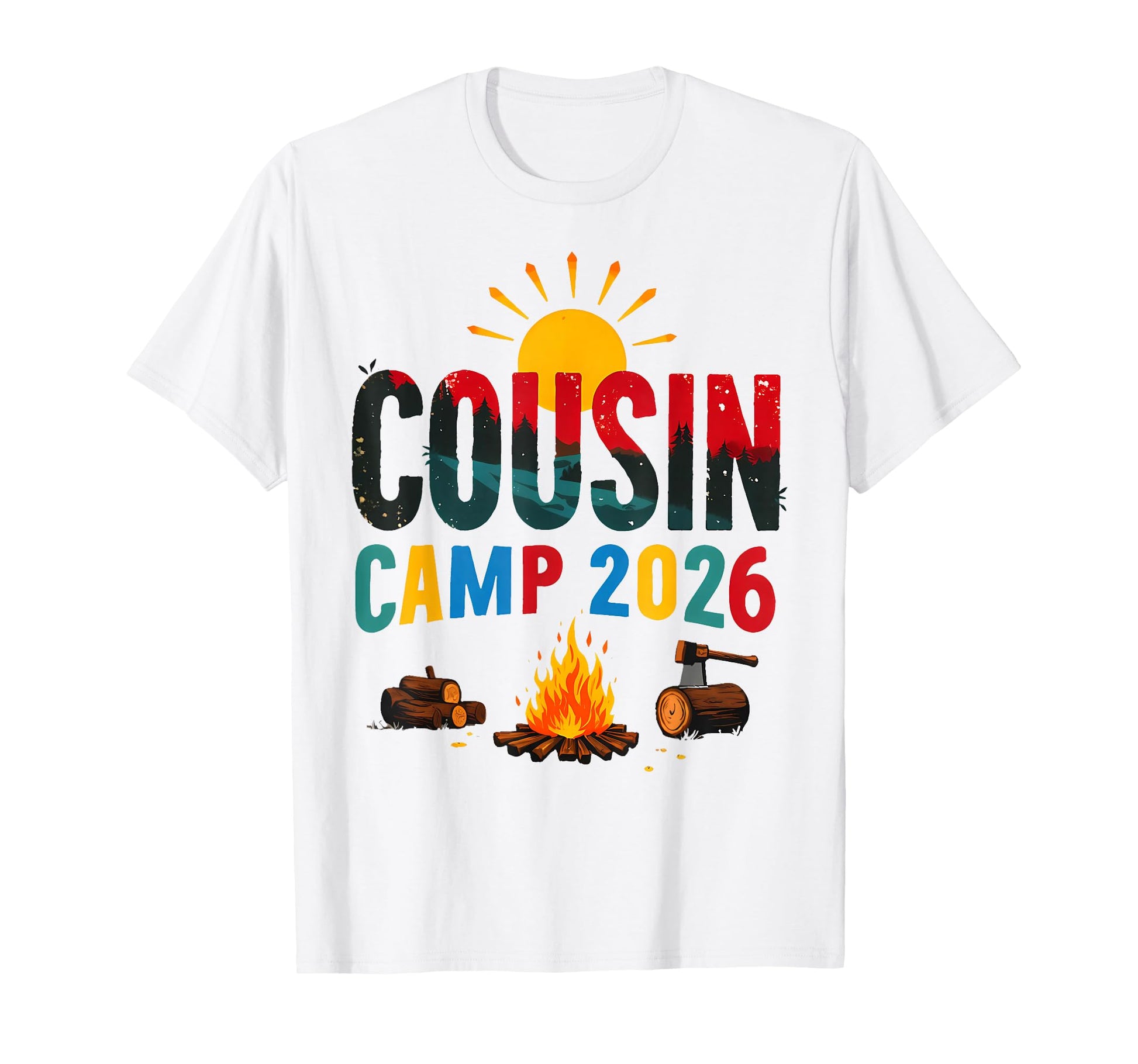 Cousin Camp 2026 Family Summer Trip T-Shirt - Graphic Print Men Women - T-Shirt, Sweatshirt, Hoodie