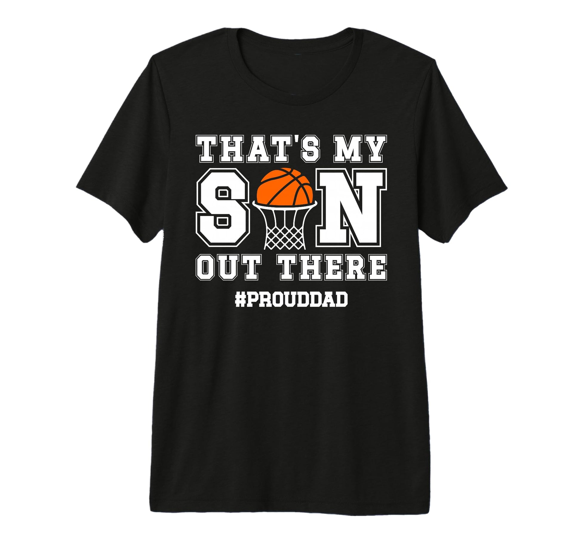 Mens Proud Dad Basketball Dad T-Shirt - Fun Novelty Design for Adults - T-Shirt, Sweatshirt, Hoodie