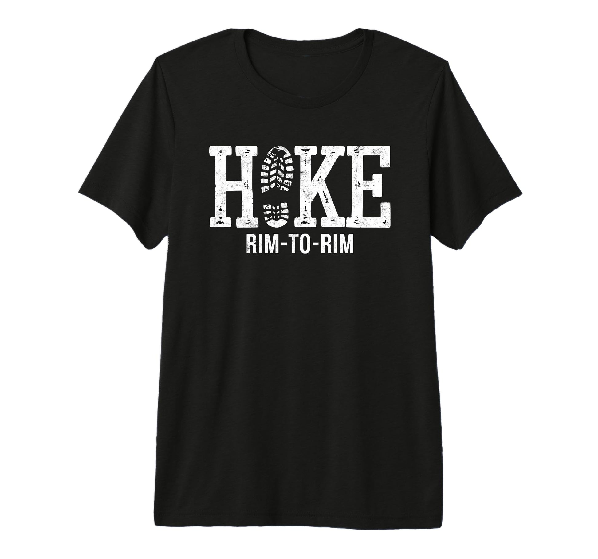 Hike South Rim To North Rim Trekking T-Shirt - Custom Art Print Unisex - T-Shirt, Sweatshirt, Hoodie