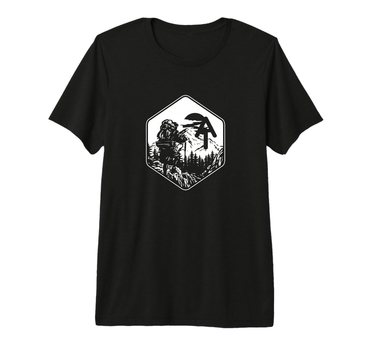 Adirondack Trail Hiking Mountains Hiker T-Shirt - Graphic Print Men Women - T-Shirt, Sweatshirt, Hoodie