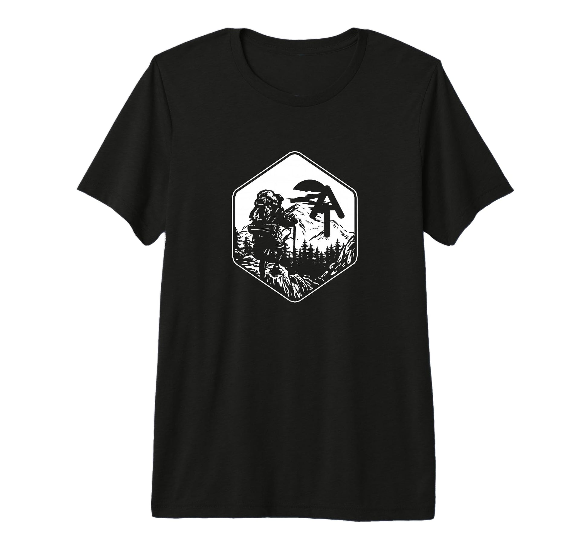 Adirondack Trail Hiking Mountains Hiker T-Shirt - Graphic Print Men Women - T-Shirt, Sweatshirt, Hoodie