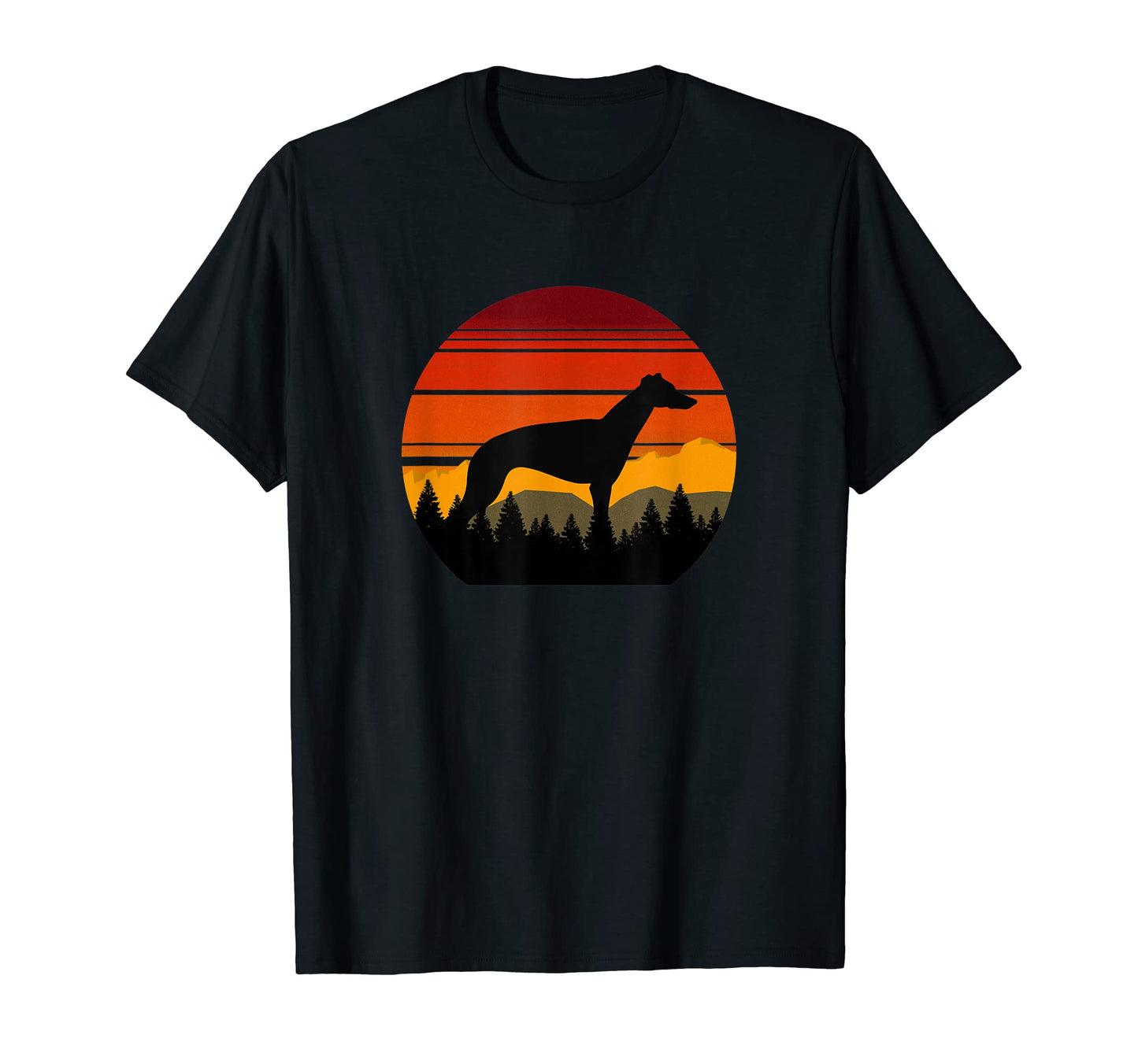 Rugged Sky Forest Greyhound Rescue Dog T-Shirt - Novelty Apparel for Adults - T-Shirt, Sweatshirt, Hoodie